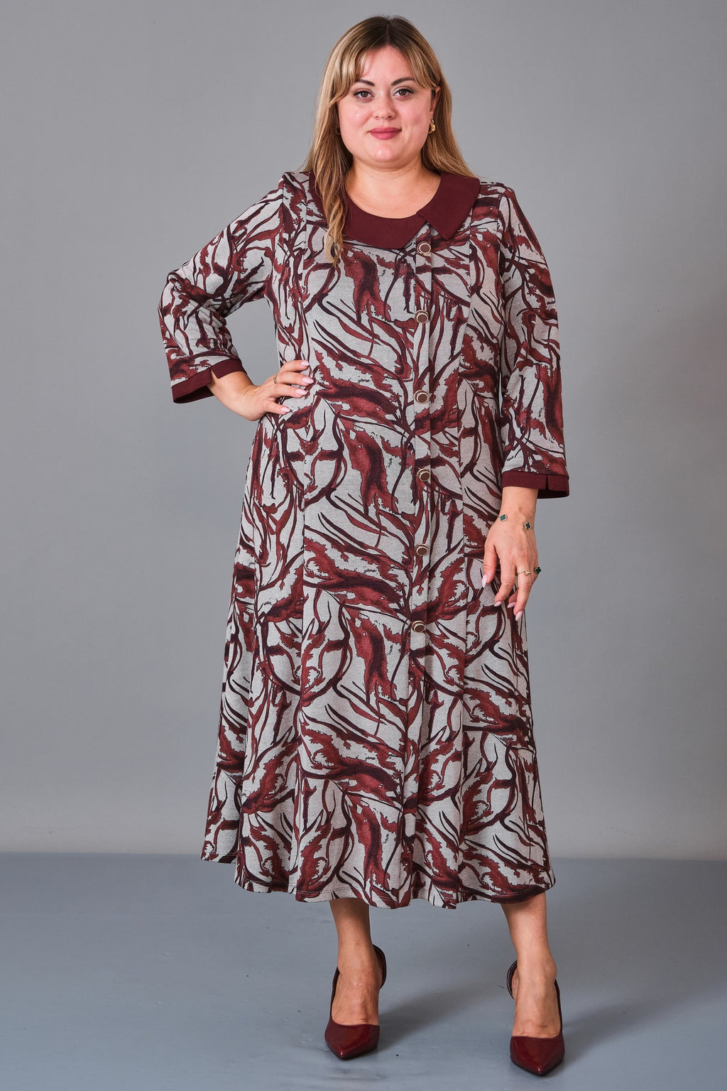 Gumanize - Plus Size Dress (GMZ2026-438-7318) - 8690200244896