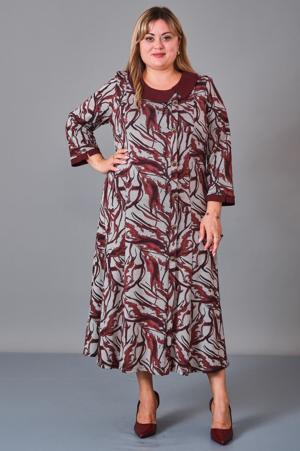 Gumanize - Plus Size Dress (GMZ2026-438-7318) - 8690200244896