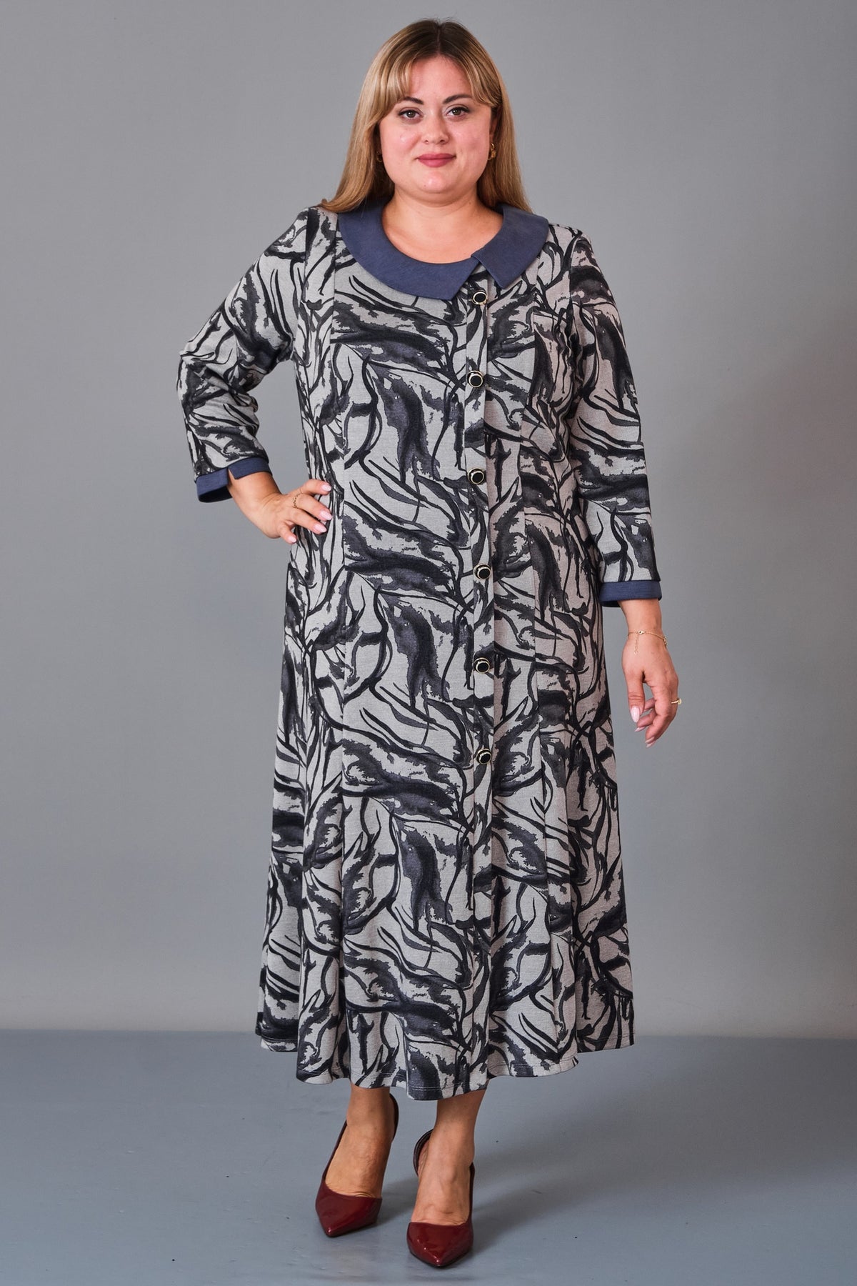 Gumanize - Plus Size Dress (GMZ2026-438-7318) - 8690200244902