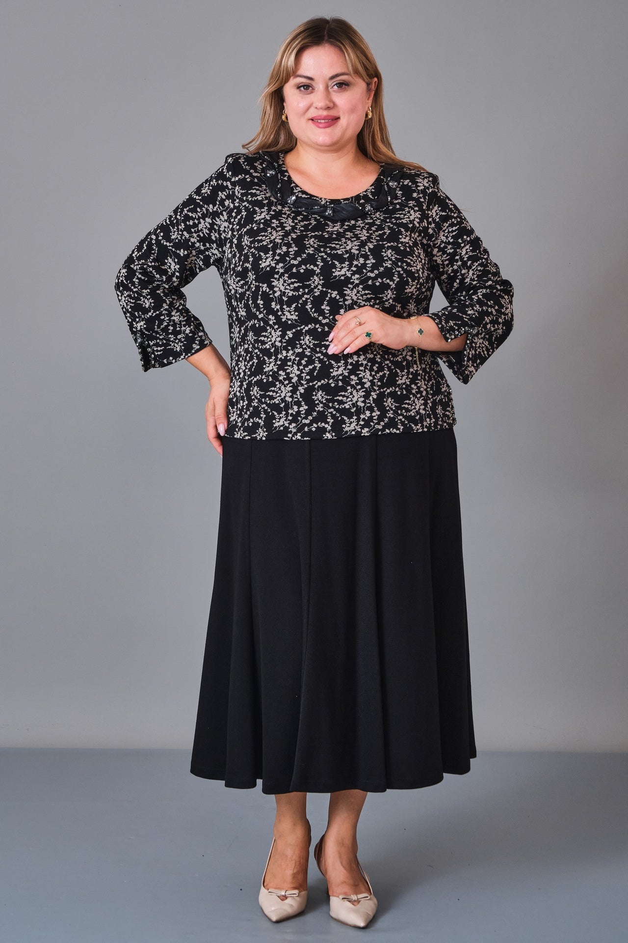 Gumanize - Plus Size Dress (GMZ2026-58-7953) - 8690200244957