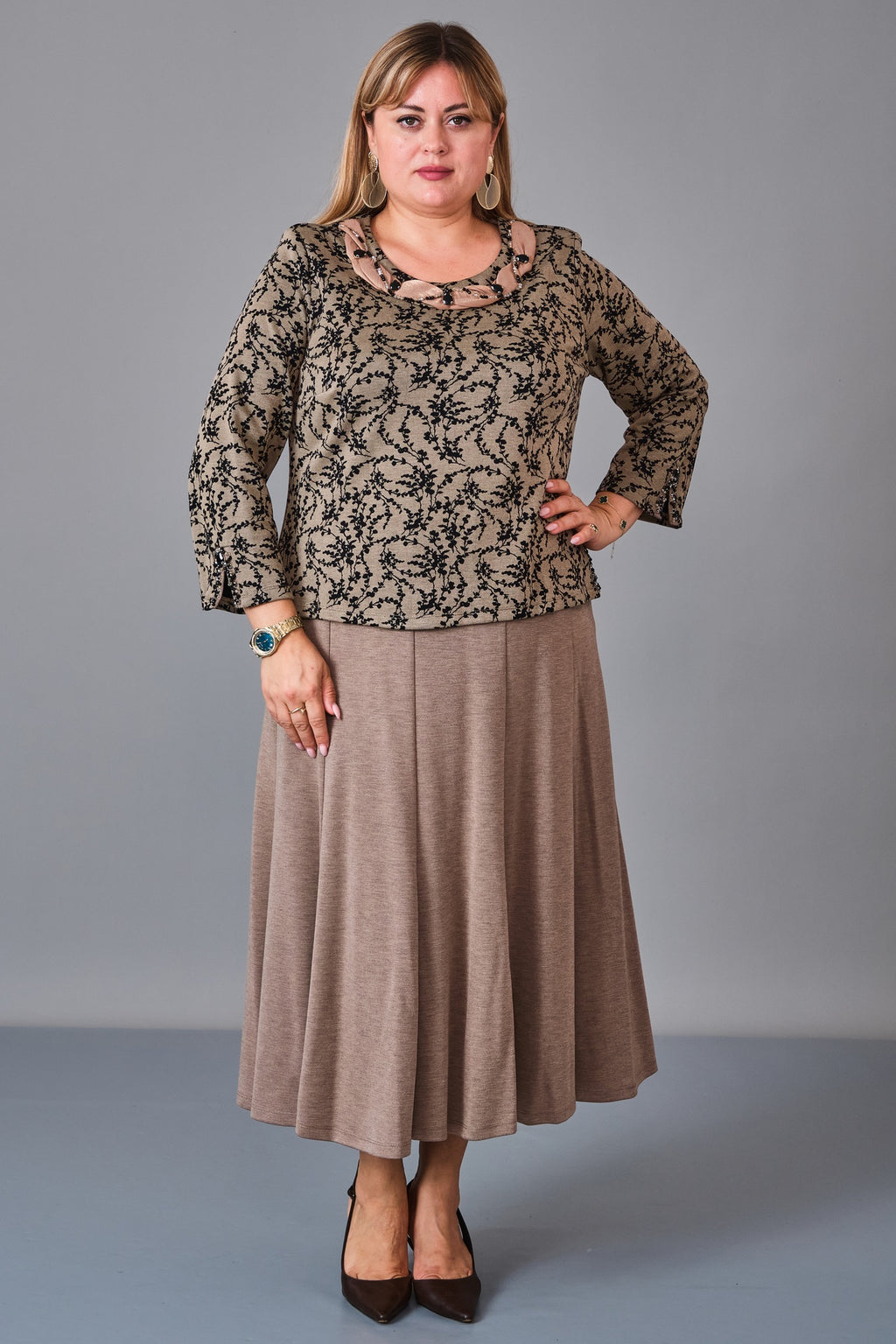 Gumanize - Plus Size Dress (GMZ2026-58-7953) - 8690200244964