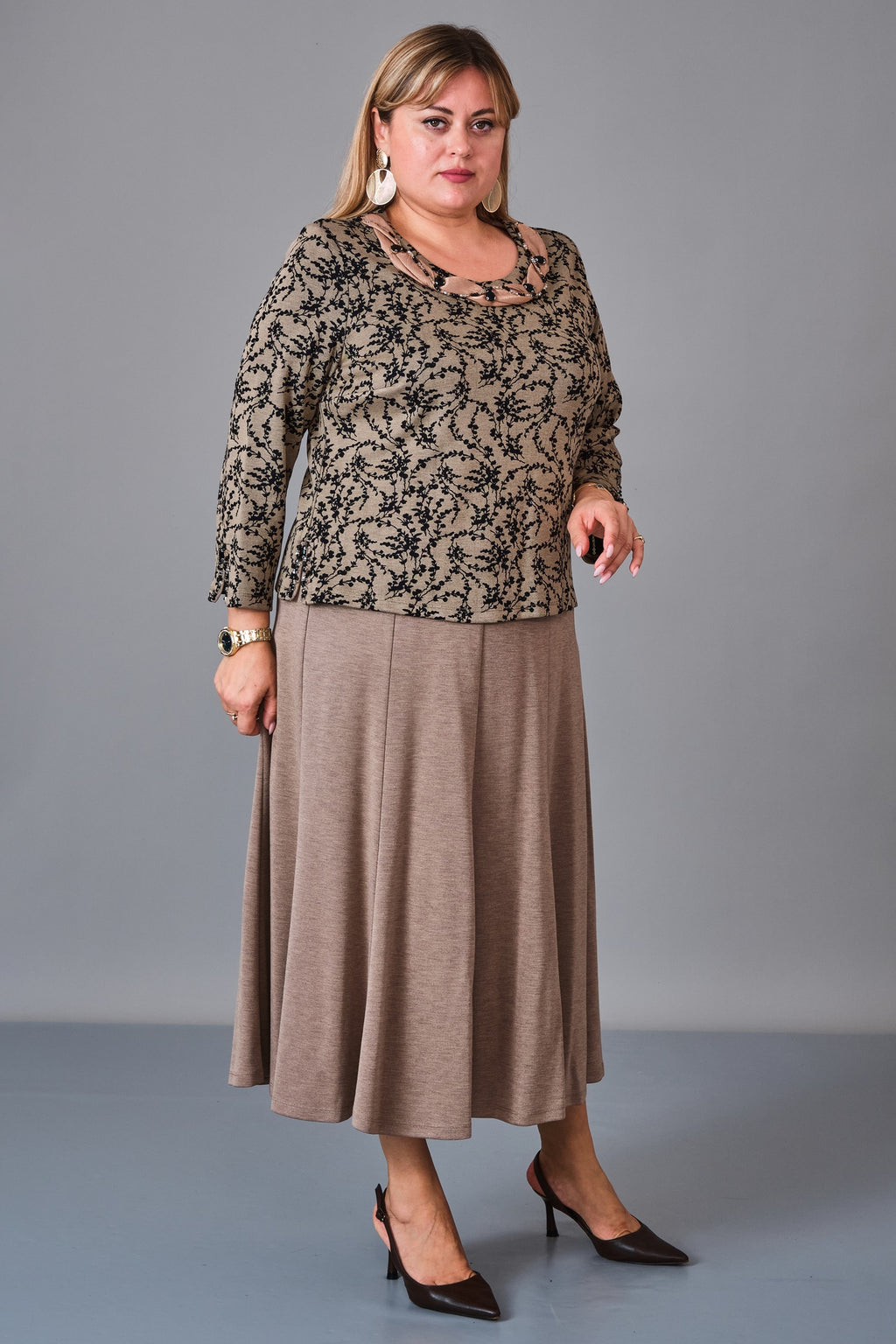 Gumanize - Plus Size Dress (GMZ2026-58-7953) - 8690200244964