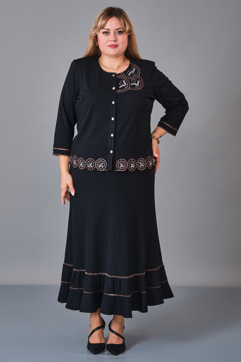 Gumanize - Plus Size Suit (GMZTK761-5054) - 8690200244995