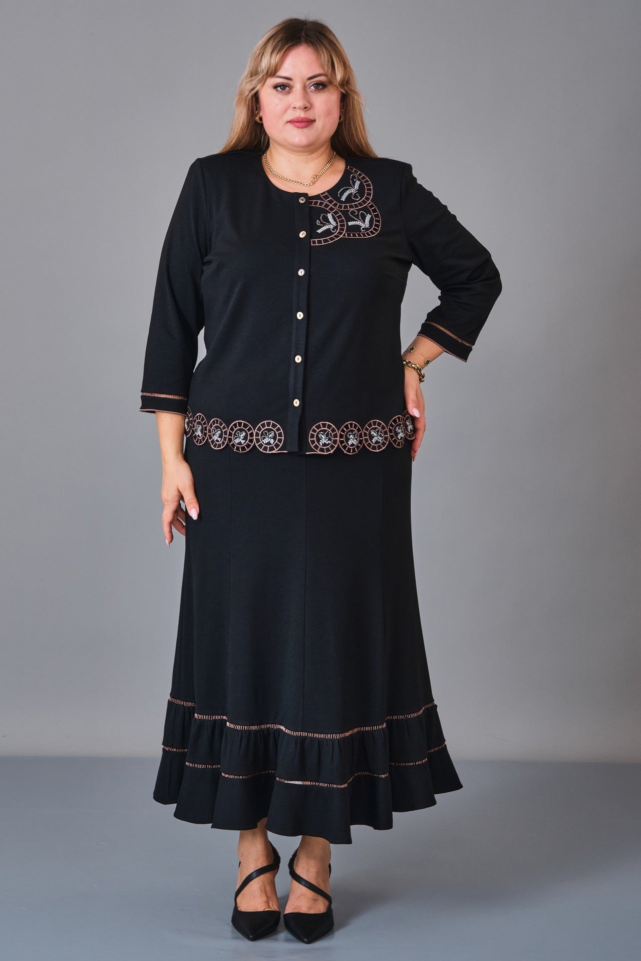 Gumanize - Plus Size Suit (GMZTK761-5054) - 8690200244995