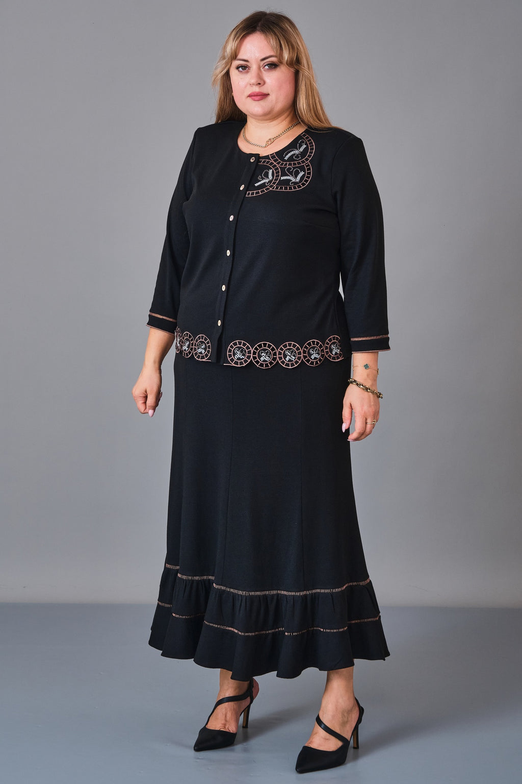 Gumanize - Plus Size Suit (GMZTK761-5054) - 8690200244995