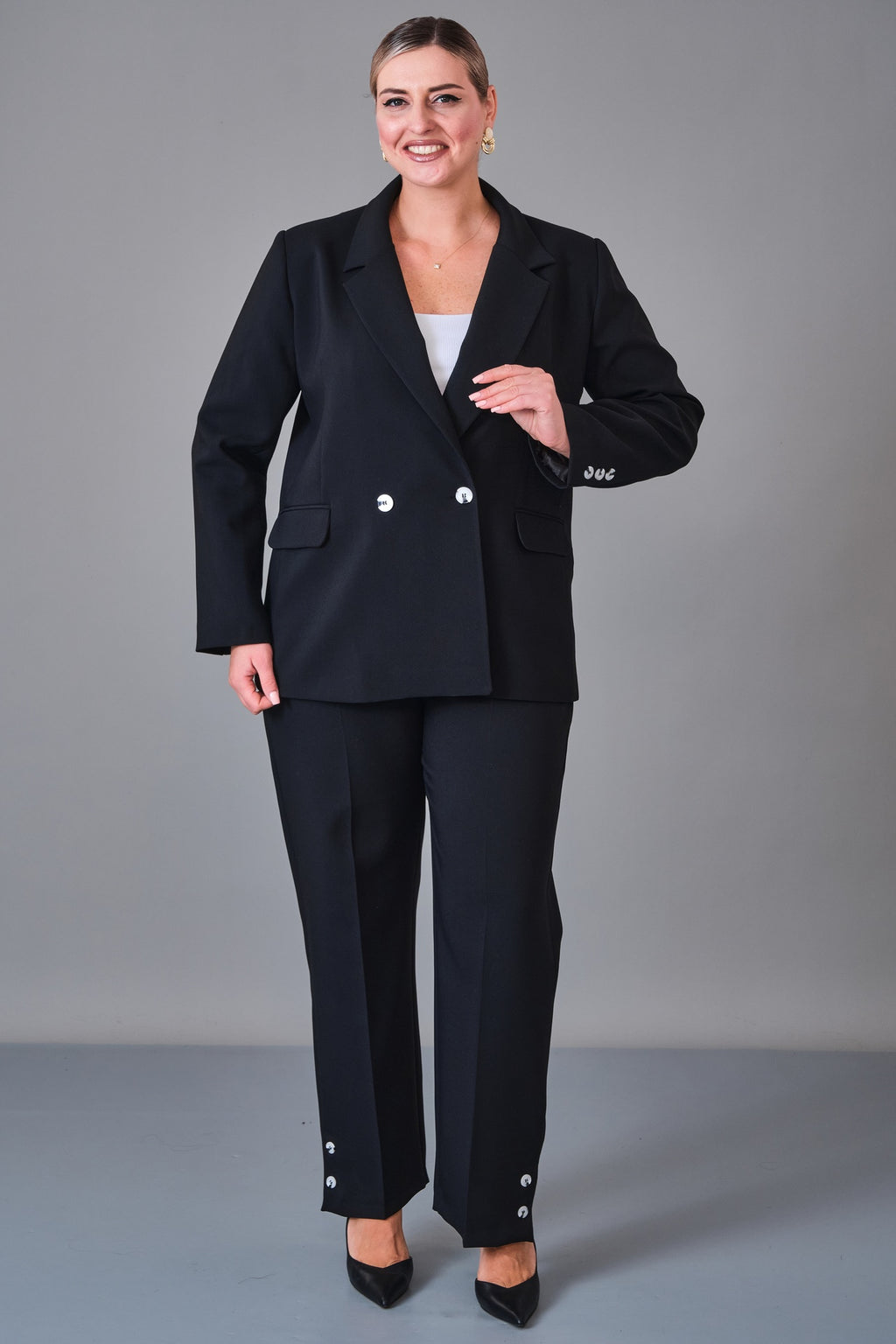 Salkim - Plus Size Suit (SAL27K66923BB) - 8690200245053