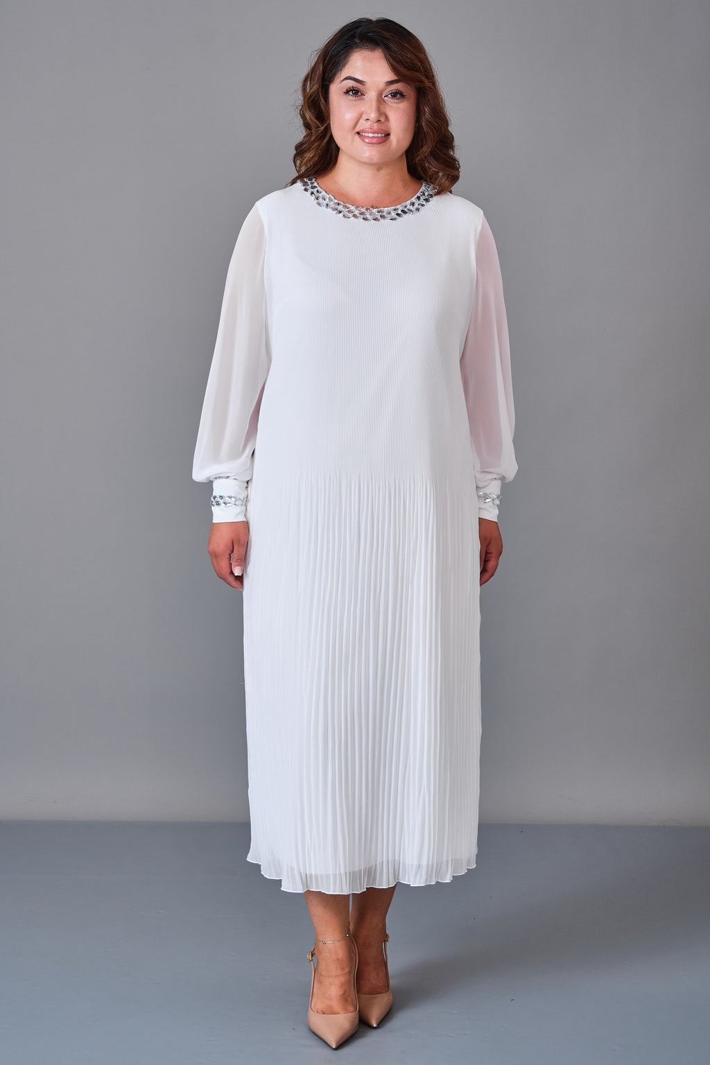 Ksas - Plus Size Dress (KSS27K32421) - 8690200245480