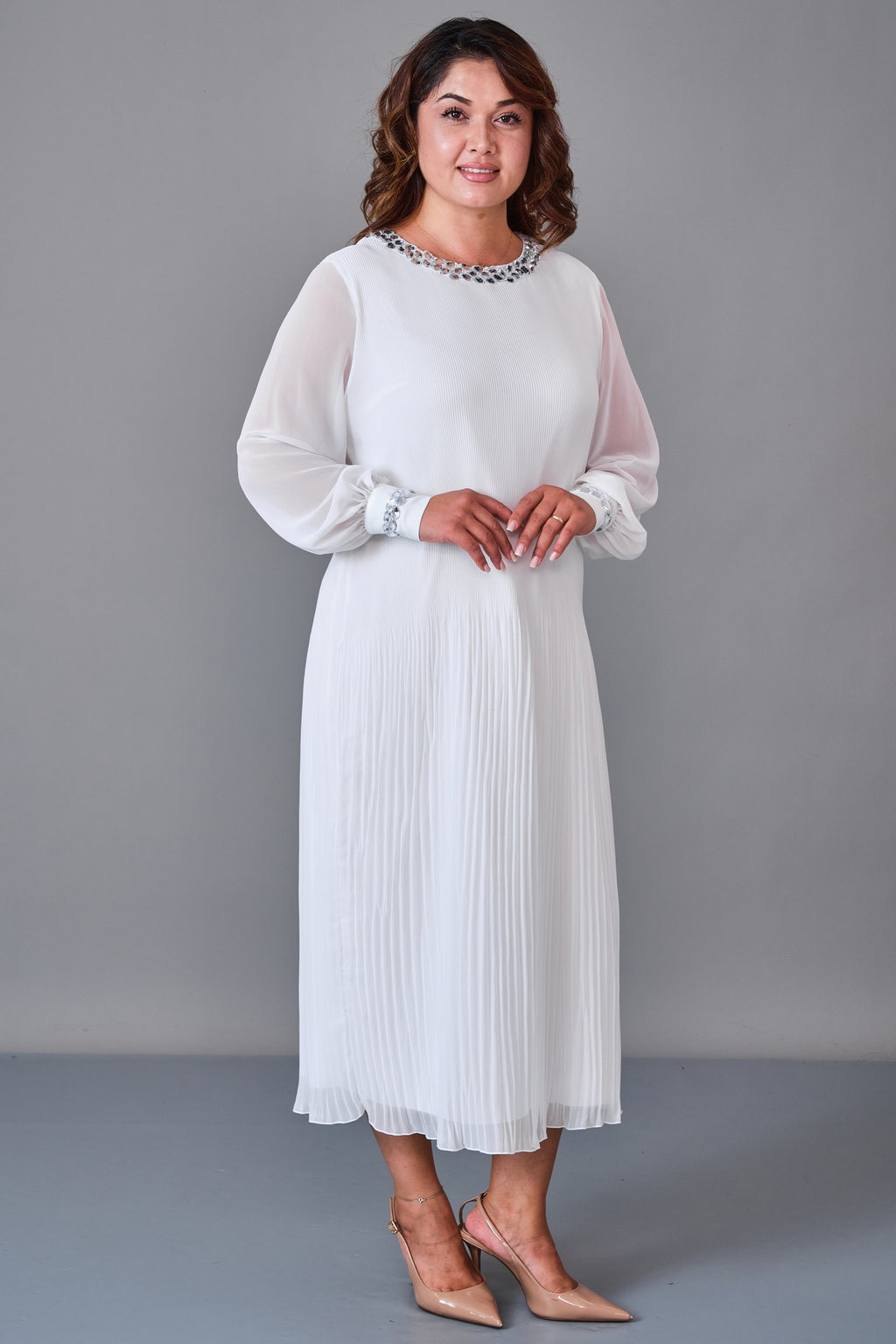 Ksas - Plus Size Dress (KSS27K32421) - 8690200245480