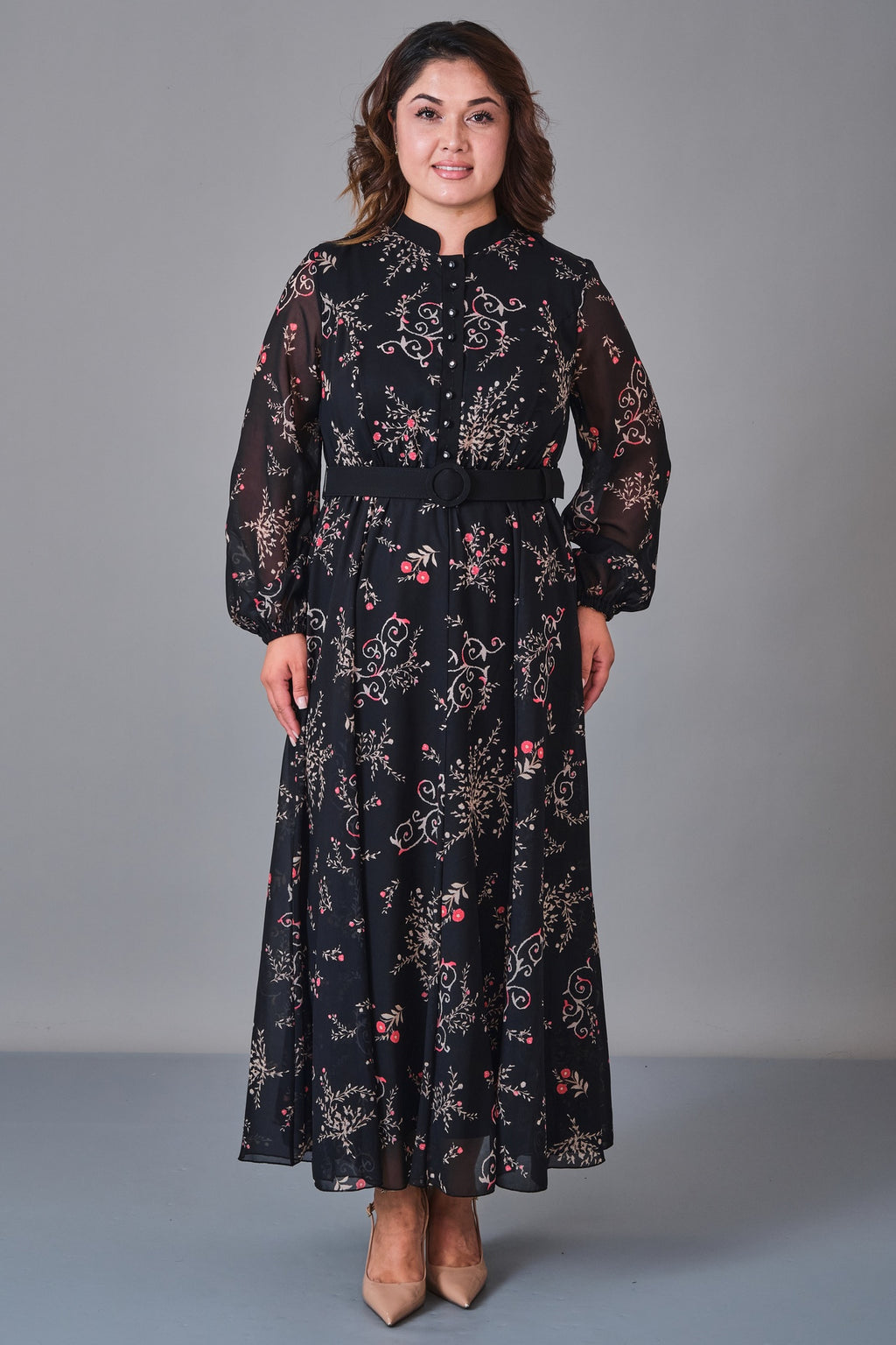 Ksas - Plus Size Dress (KSS27K32424) - 8690200245503