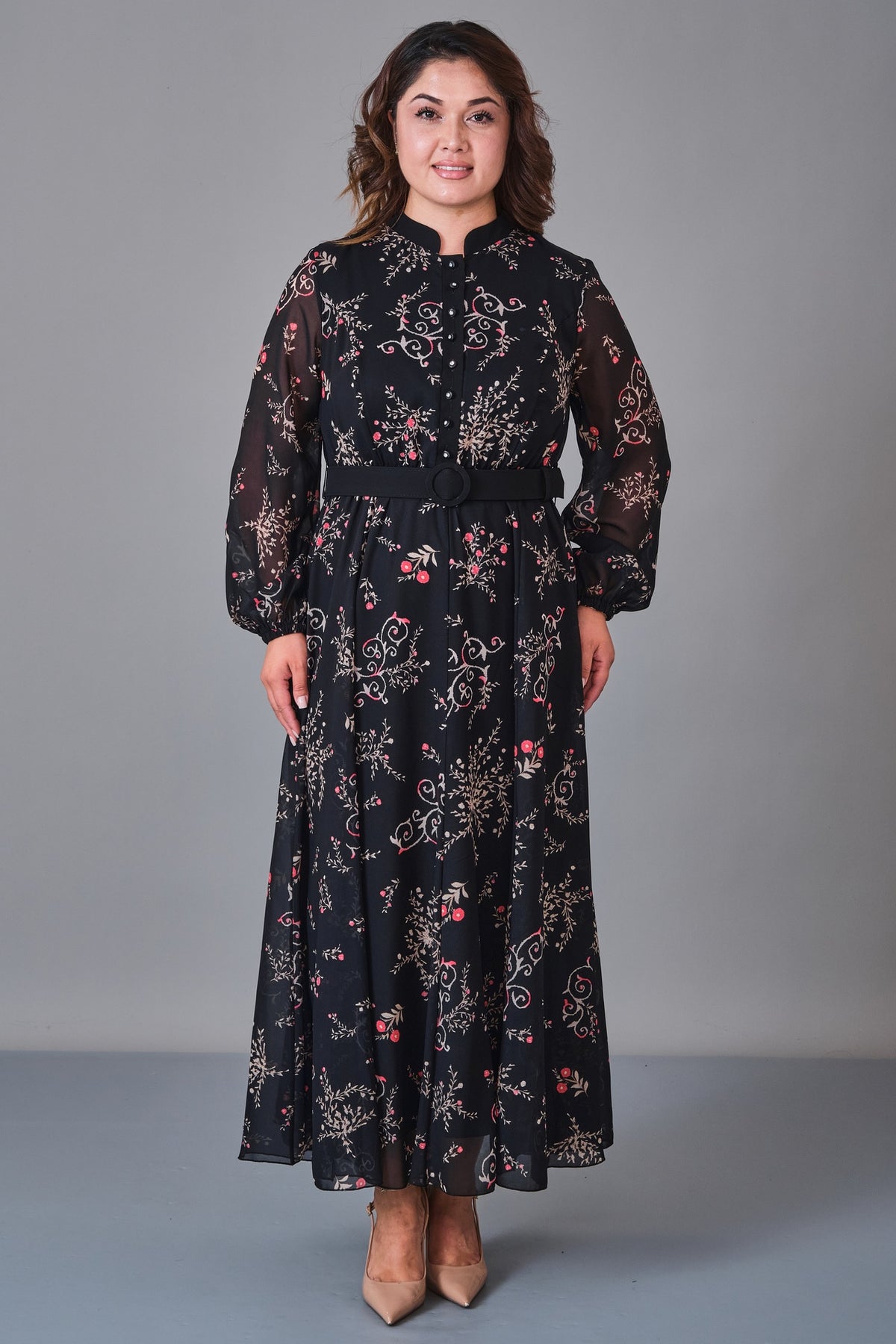 Ksas - Plus Size Dress (KSS27K32424) - 8690200245503