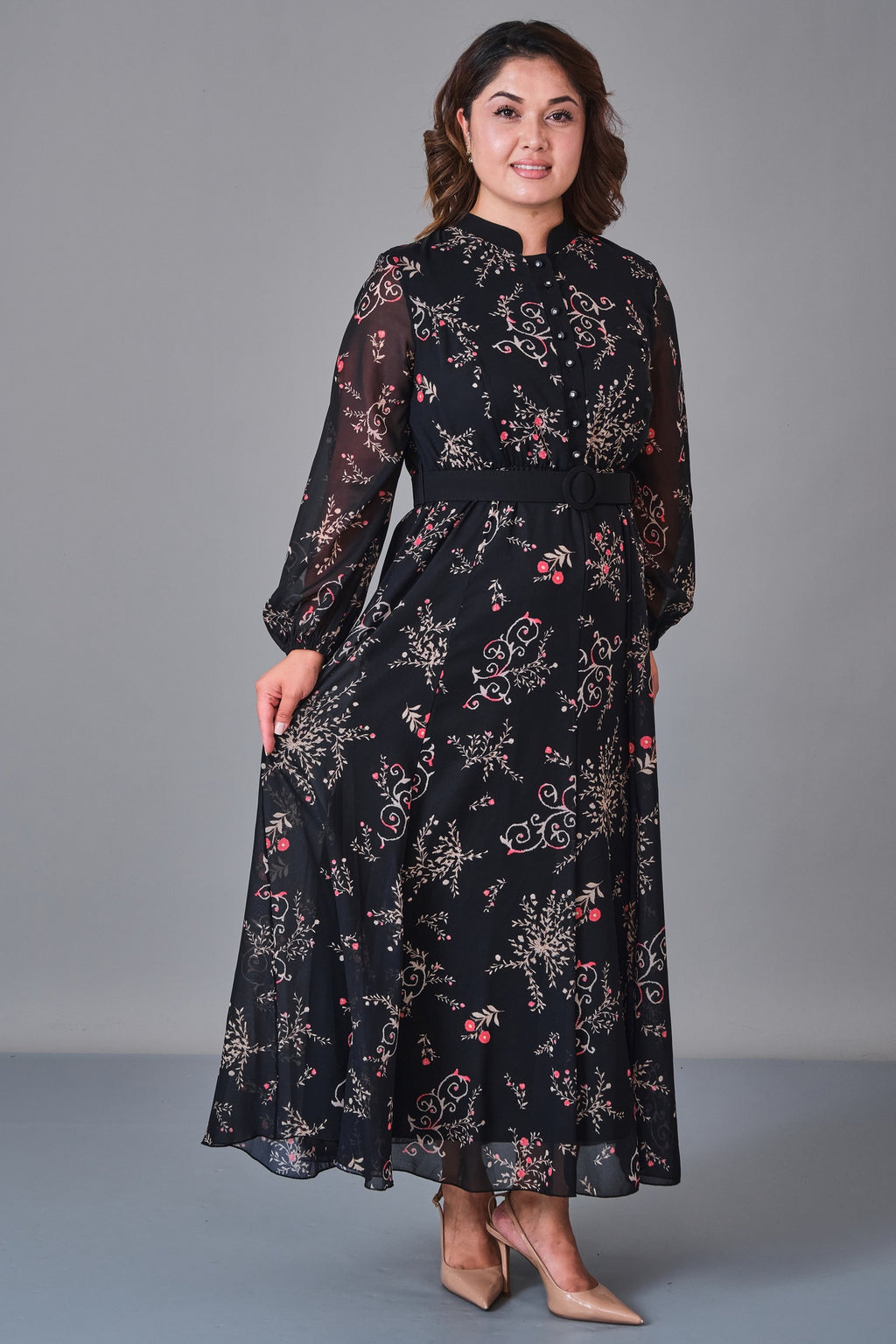 Ksas - Plus Size Dress (KSS27K32424) - 8690200245503