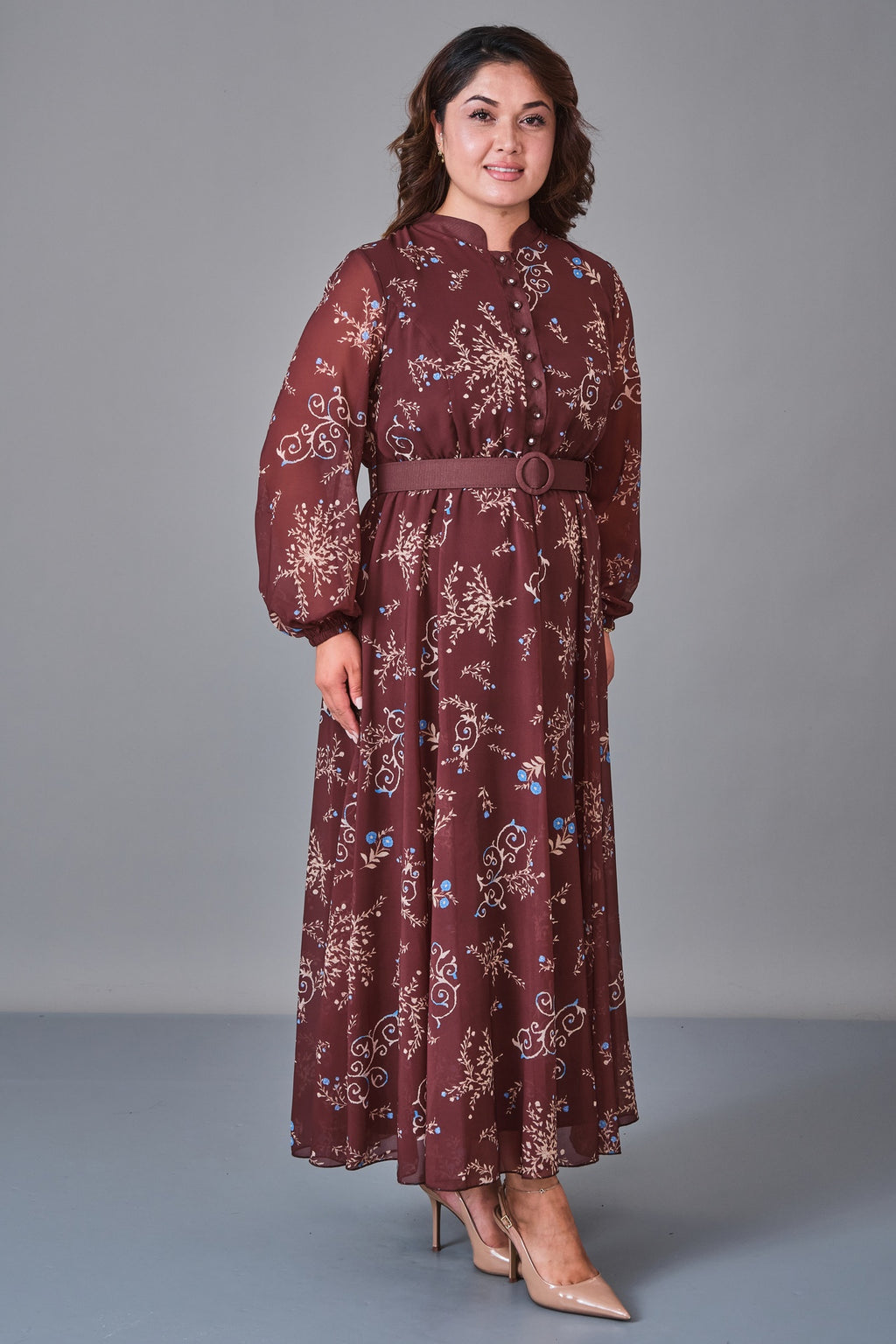 Ksas - Plus Size Dress (KSS27K32424) - 8690200245527
