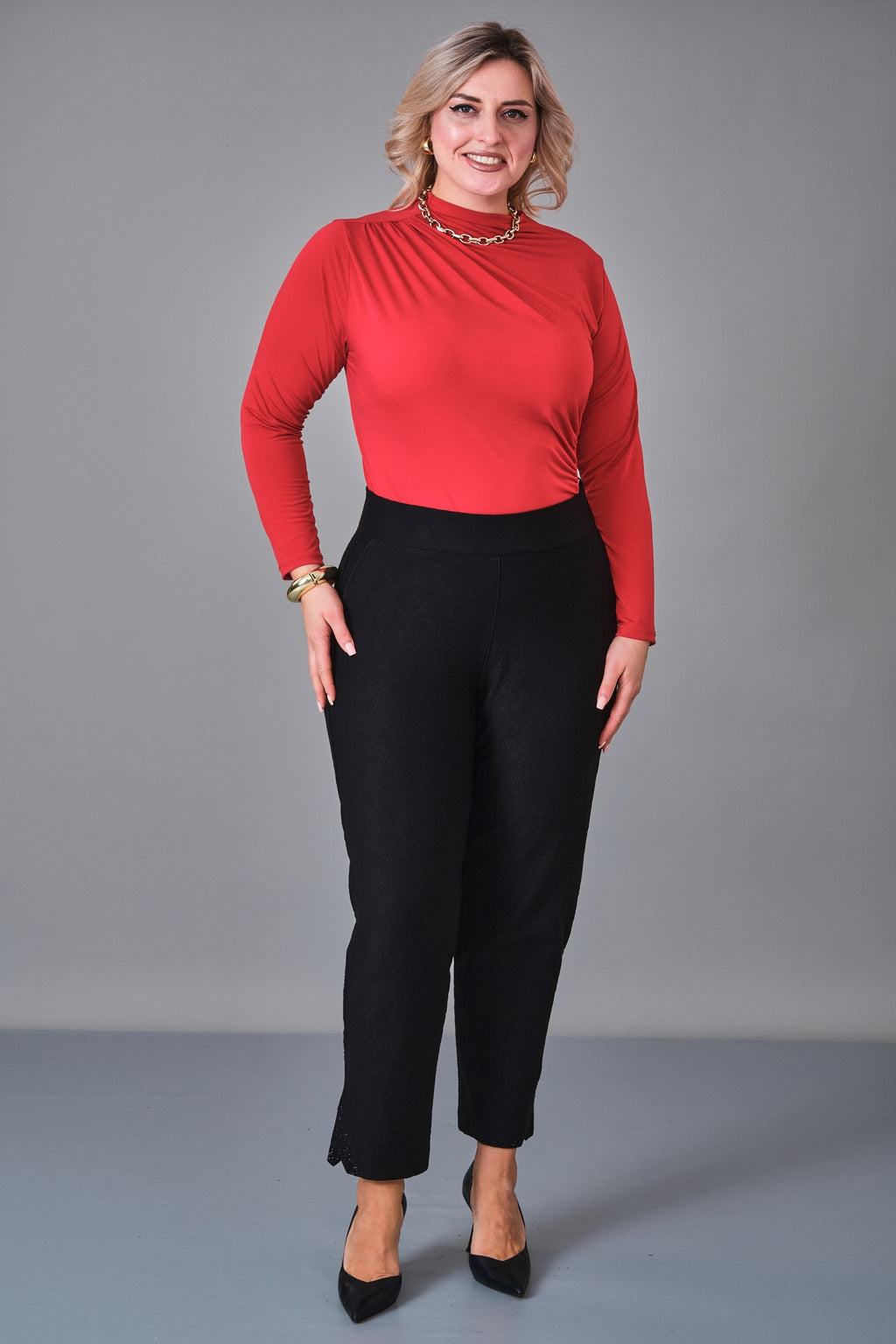 Elitline - Plus Size Trousers (ELT27K1-65-4134) - 8690200245558