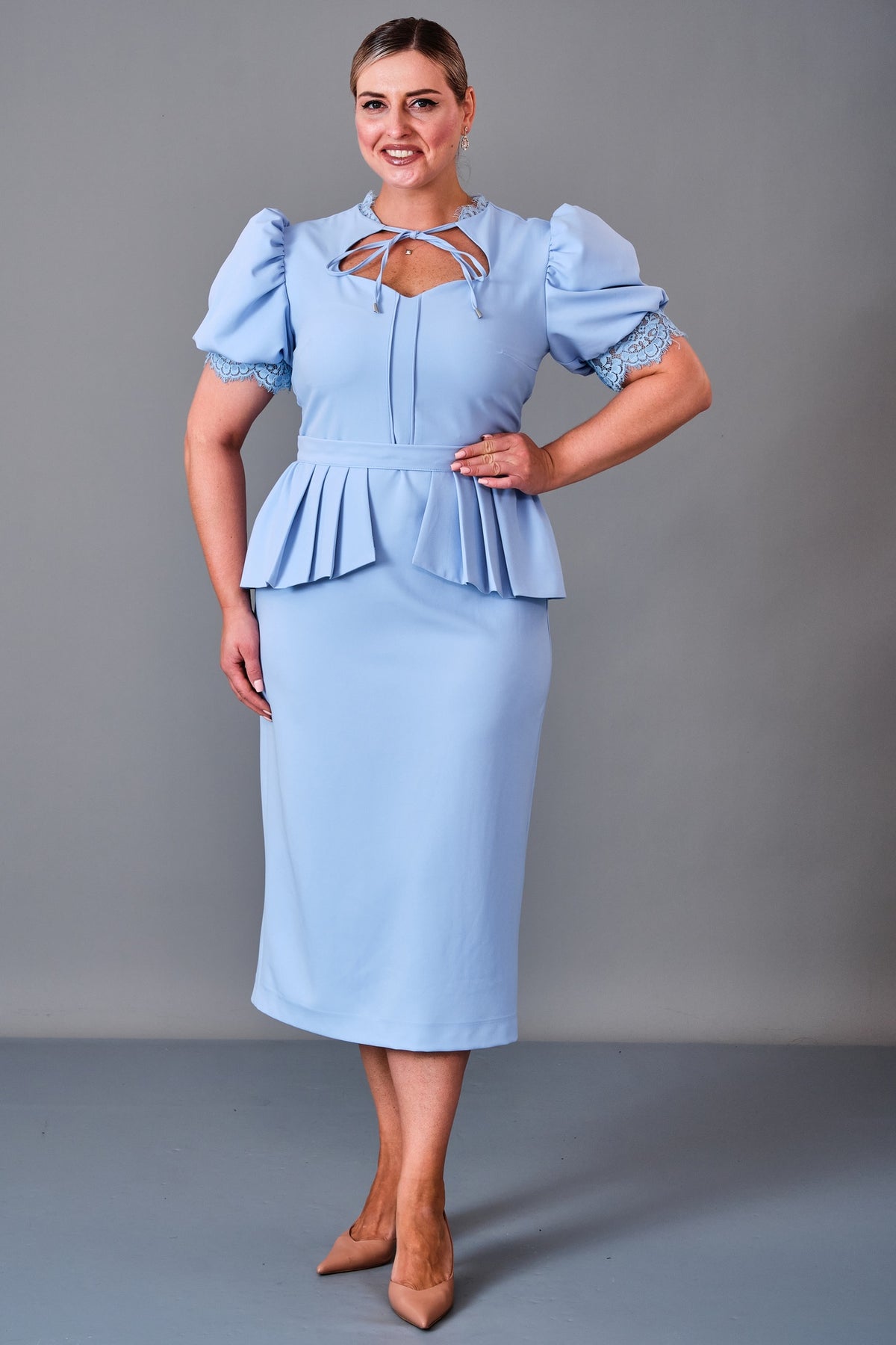Kedma - Plus Size Dress (KDM27K8-98440X) - 8690200245923