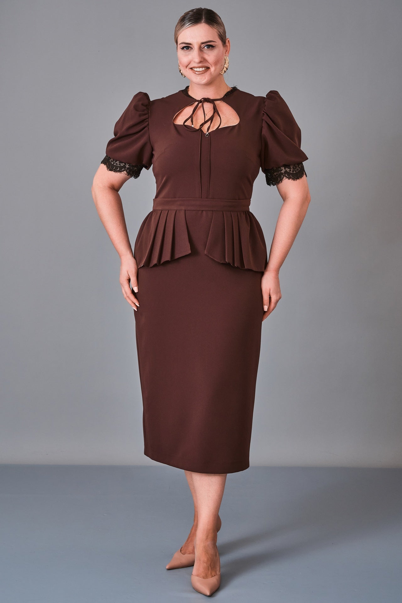 Kedma - Plus Size Dress (KDM27K8-98440X) - 8690200245947