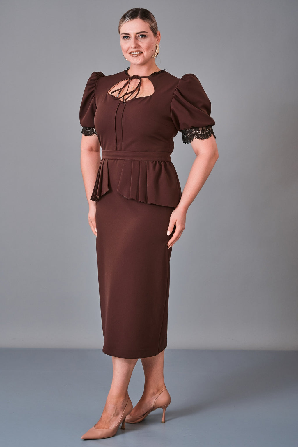 Kedma - Plus Size Dress (KDM27K8-98440X) - 8690200245947