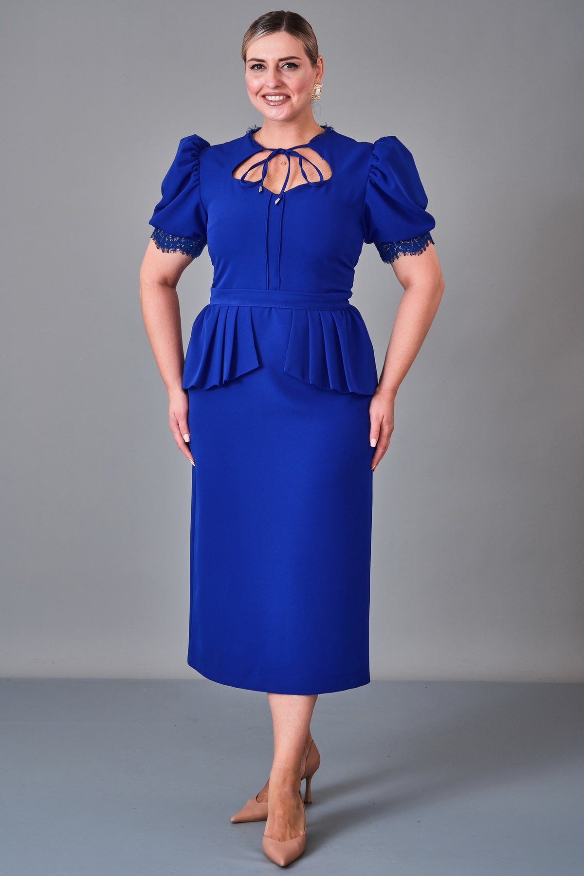Kedma - Plus Size Dress (KDM27K8-98440X) - 8690200245961