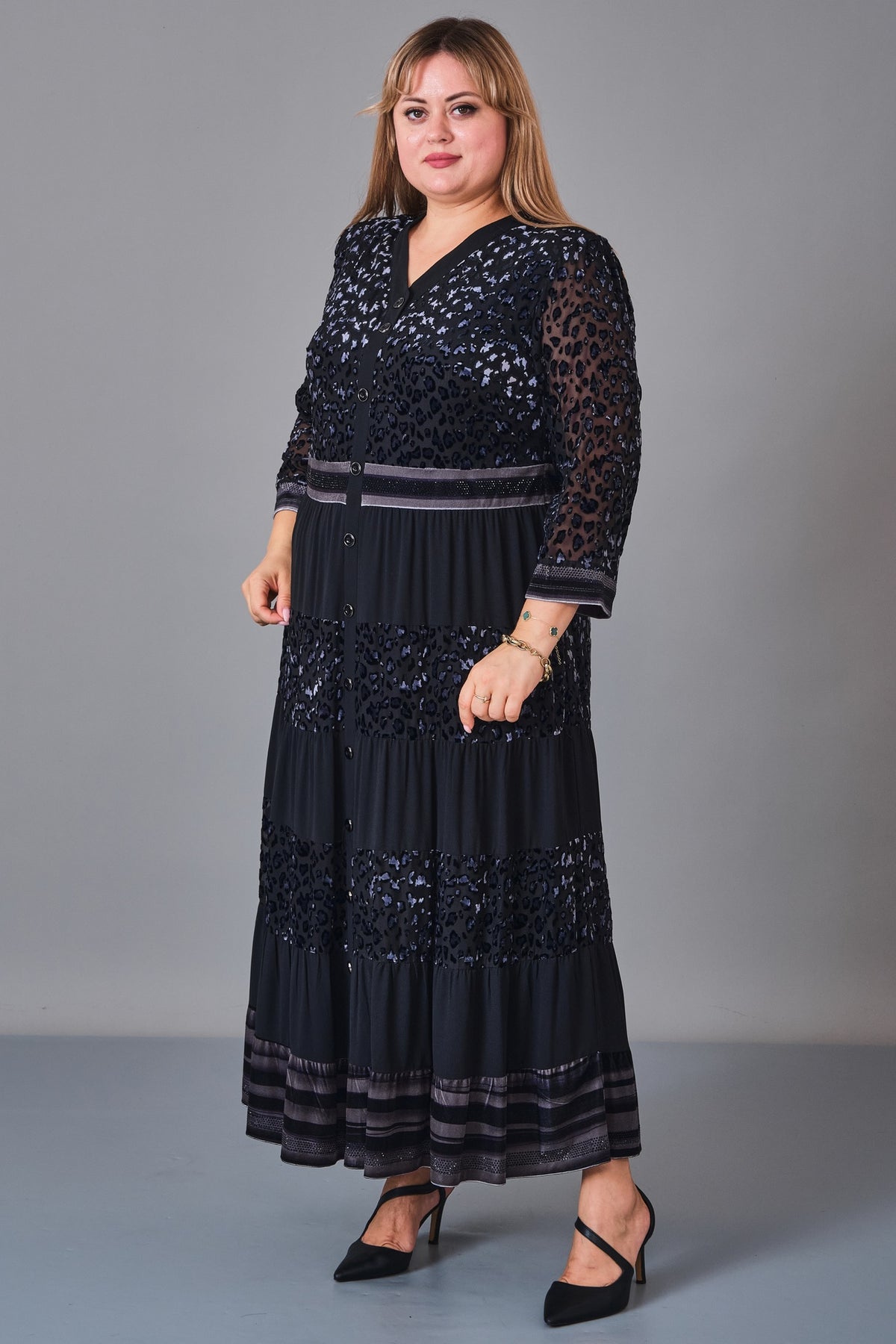 Gumanize - Plus Size Dress (GMZ2024-92-6895) - 8690200246111