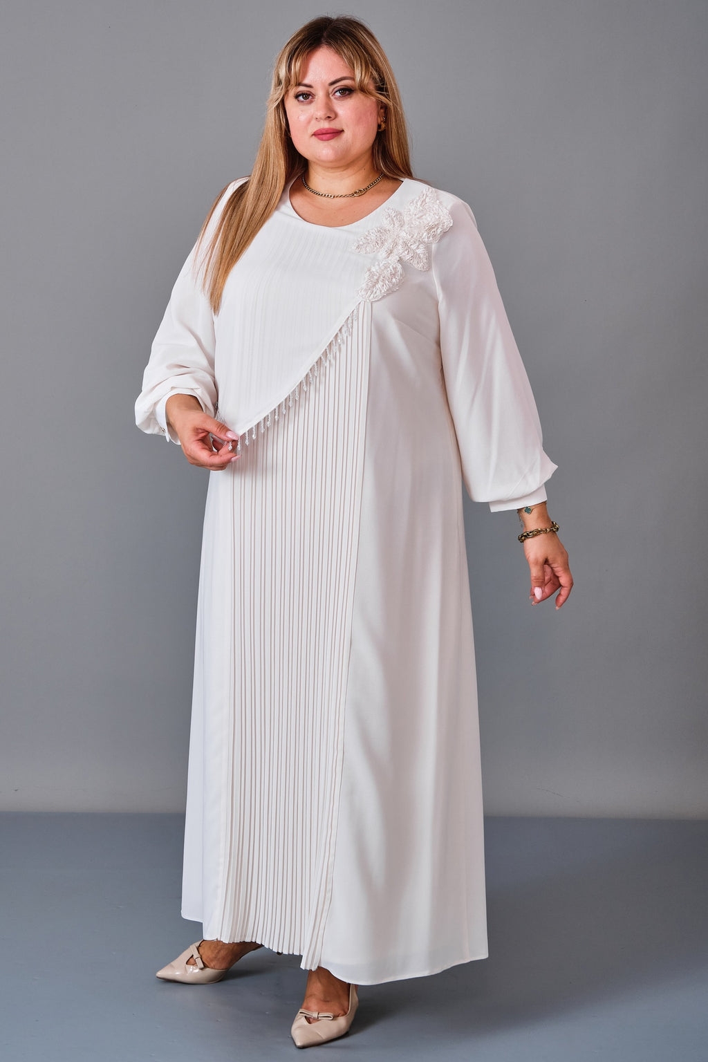 Gumanize - Plus Size Dress (GMZ2027-38-8269) - 8690200246128
