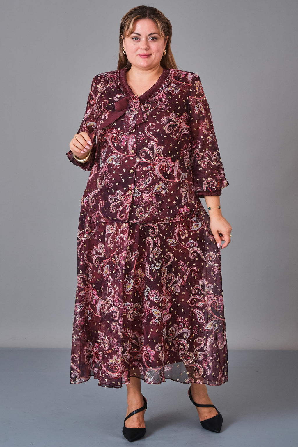 Gumanize - Plus Size Suit (GMZTK640-8541) - 8690200246159