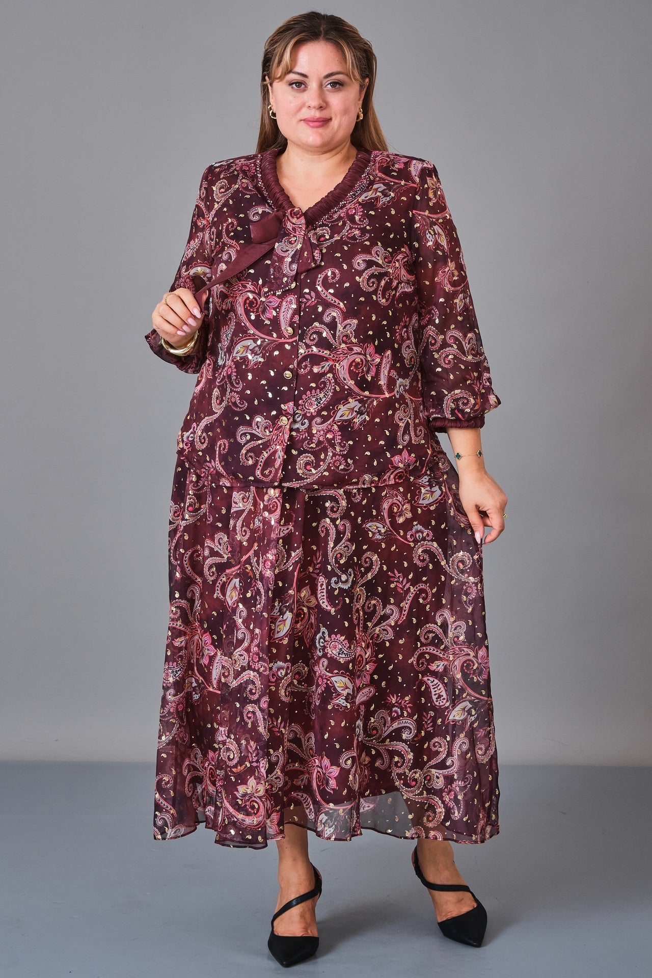 Gumanize - Plus Size Suit (GMZTK640-8541) - 8690200246159