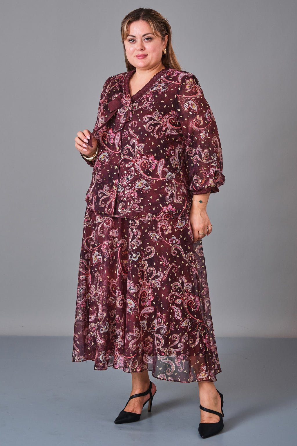 Gumanize - Plus Size Suit (GMZTK640-8541) - 8690200246159