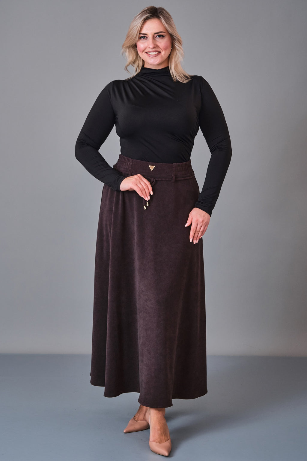 Elitline - Plus Size Skirt (ELT27K2-04-4024) - 8690200246203