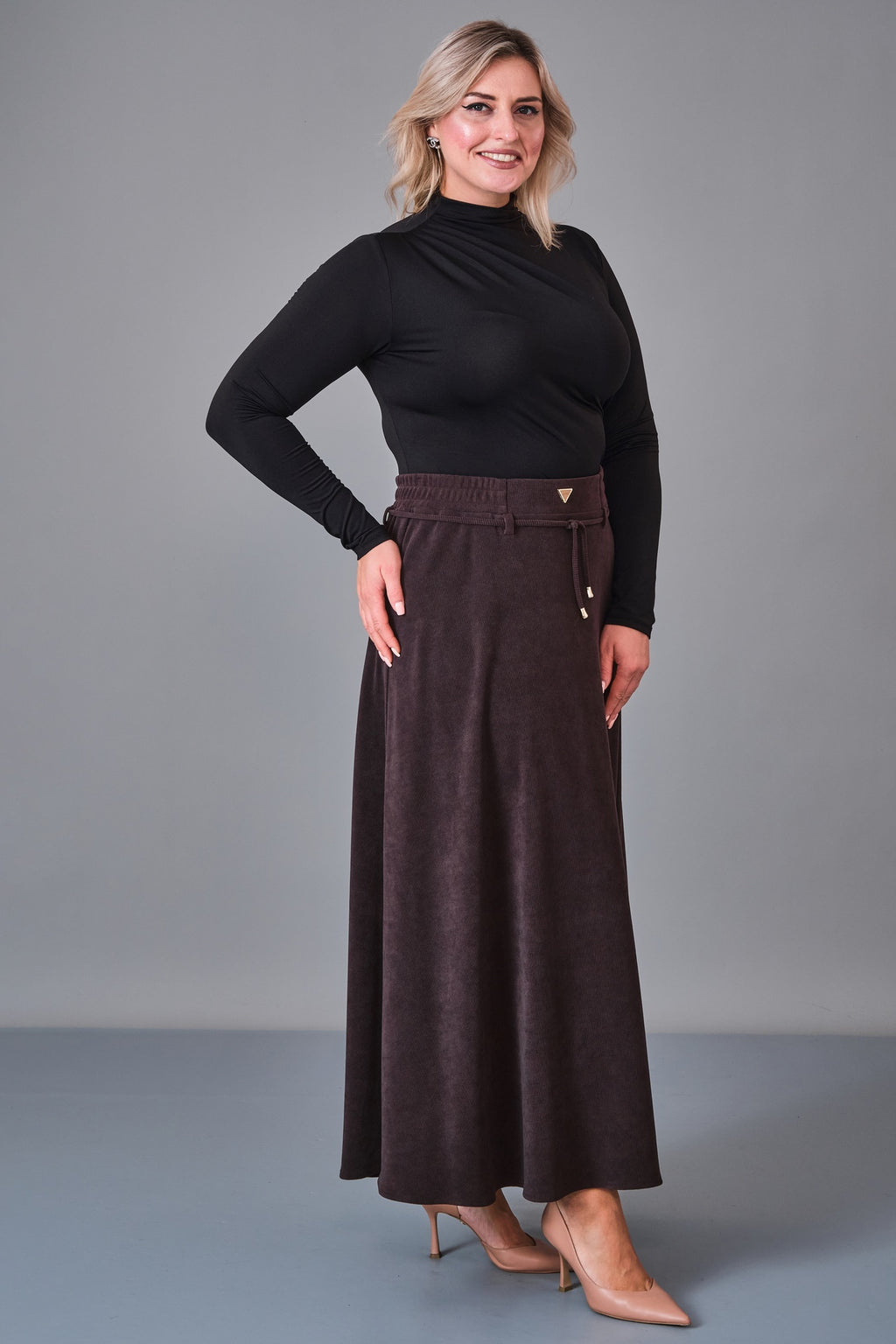 Elitline - Plus Size Skirt (ELT27K2-04-4024) - 8690200246203