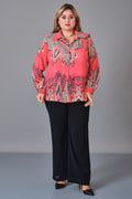 Kifayet - Extended Plus Size Shirt (KFT27K23505EMP) - 8690200246289