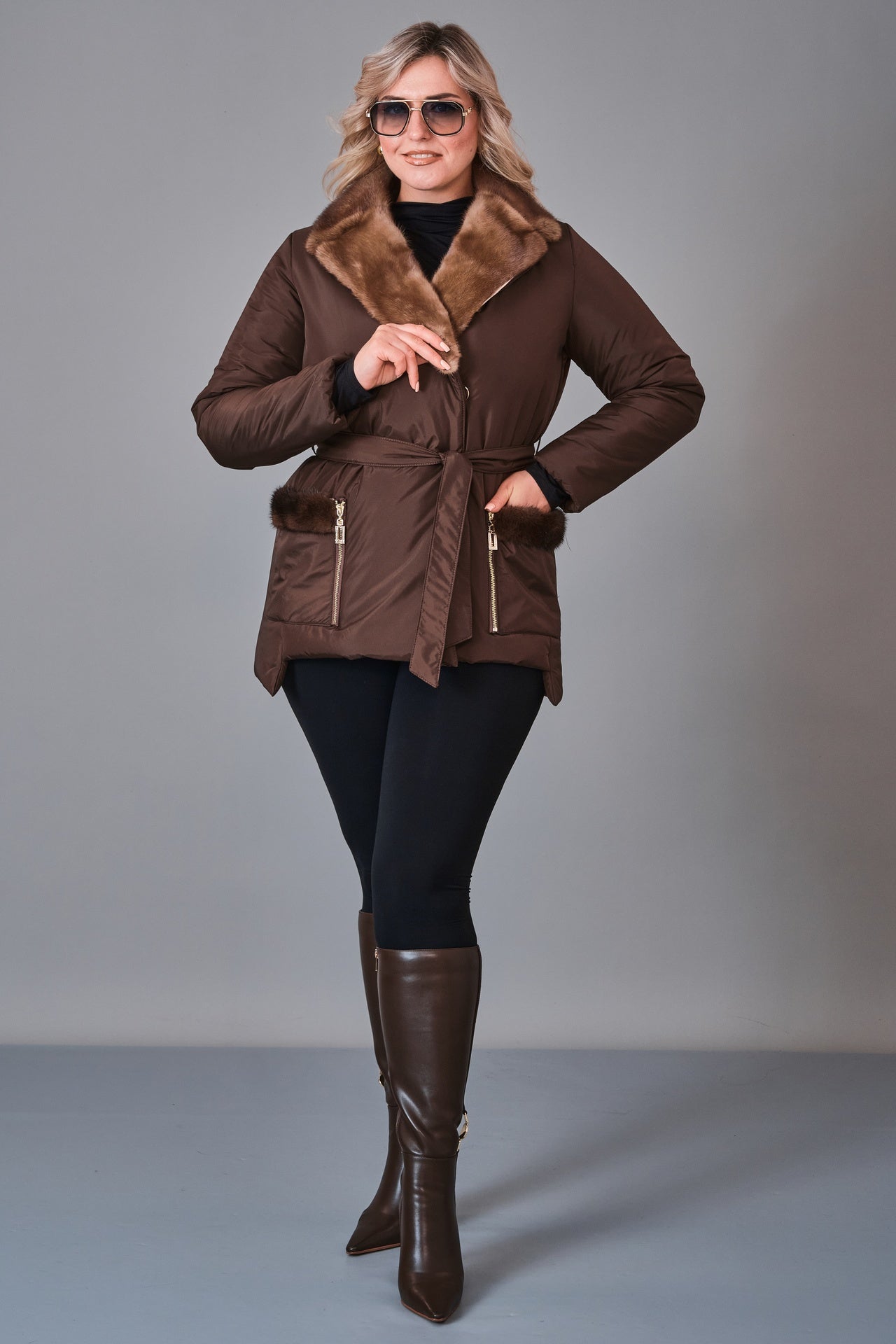 To-See - Plus Size Coat (VVL27K240033XL) - 8690200246388