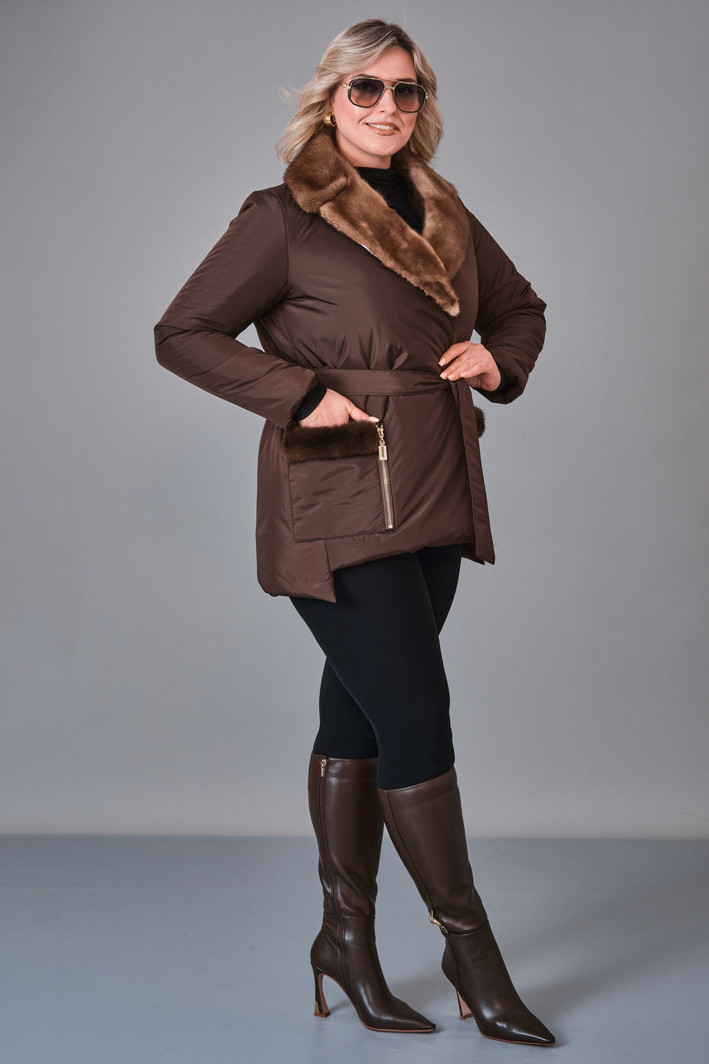 To-See - Plus Size Coat (VVL27K240033XL) - 8690200246388