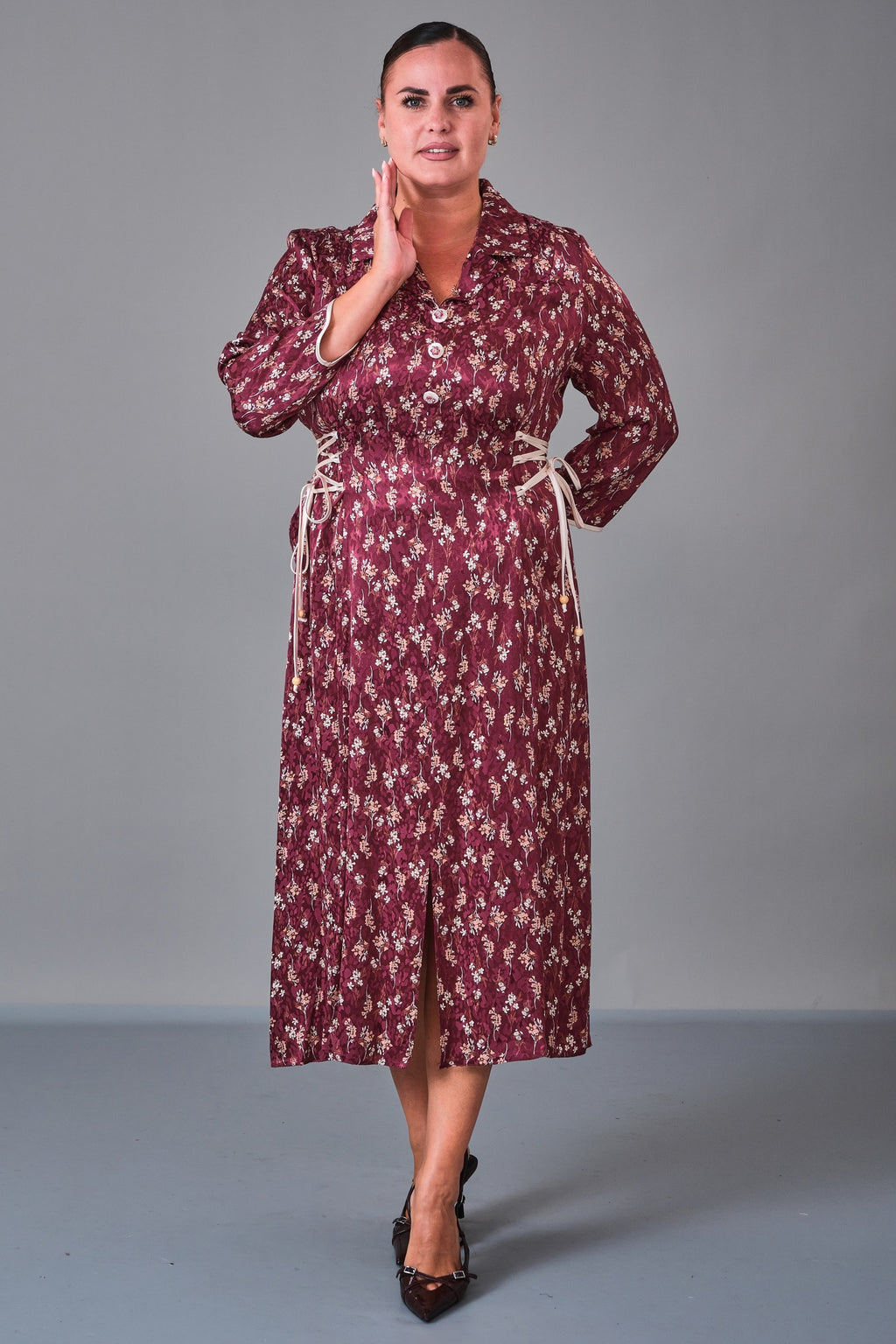 Dress Port - Plus Size Dress (DSP27K5805) - 8690200246432