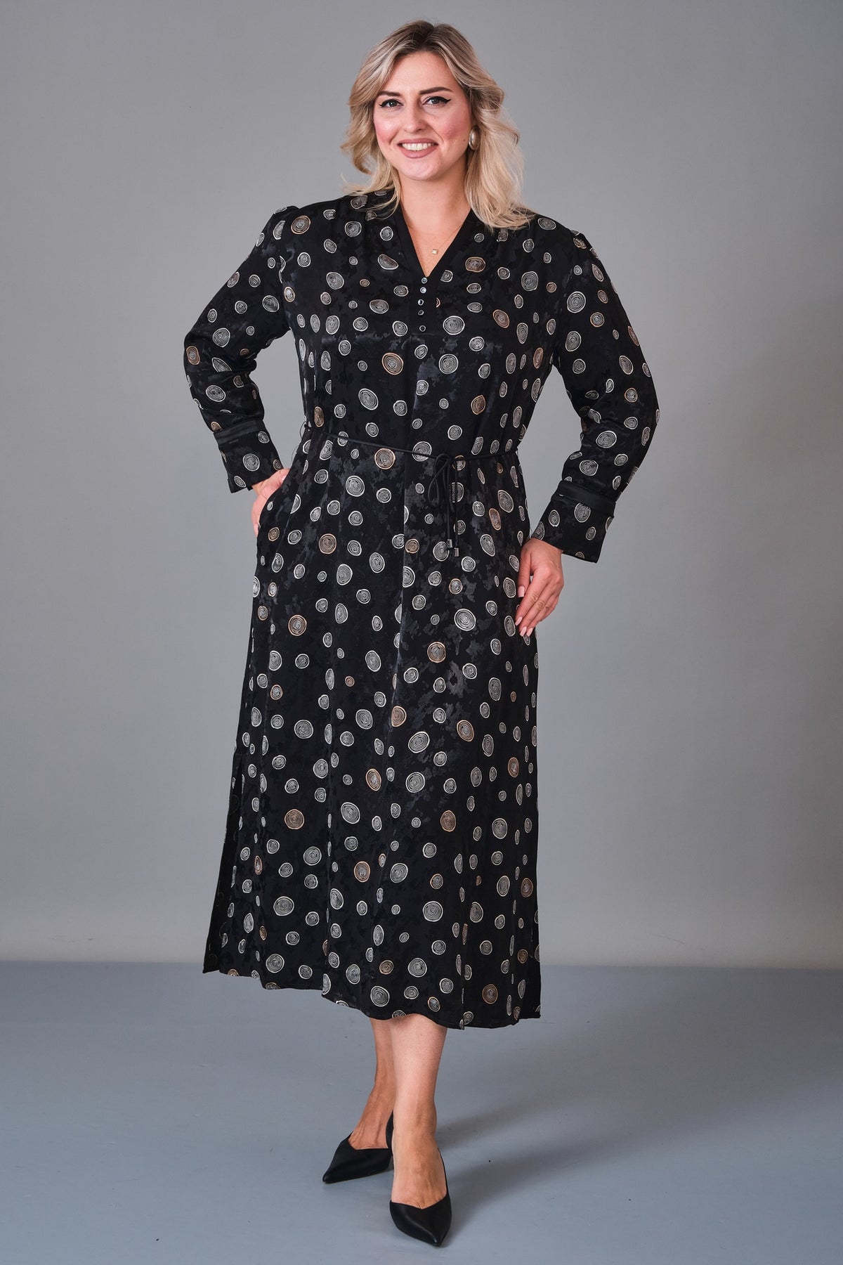 Revaro - Plus Size Dress (REV27KBS-2725) - 8690200246494