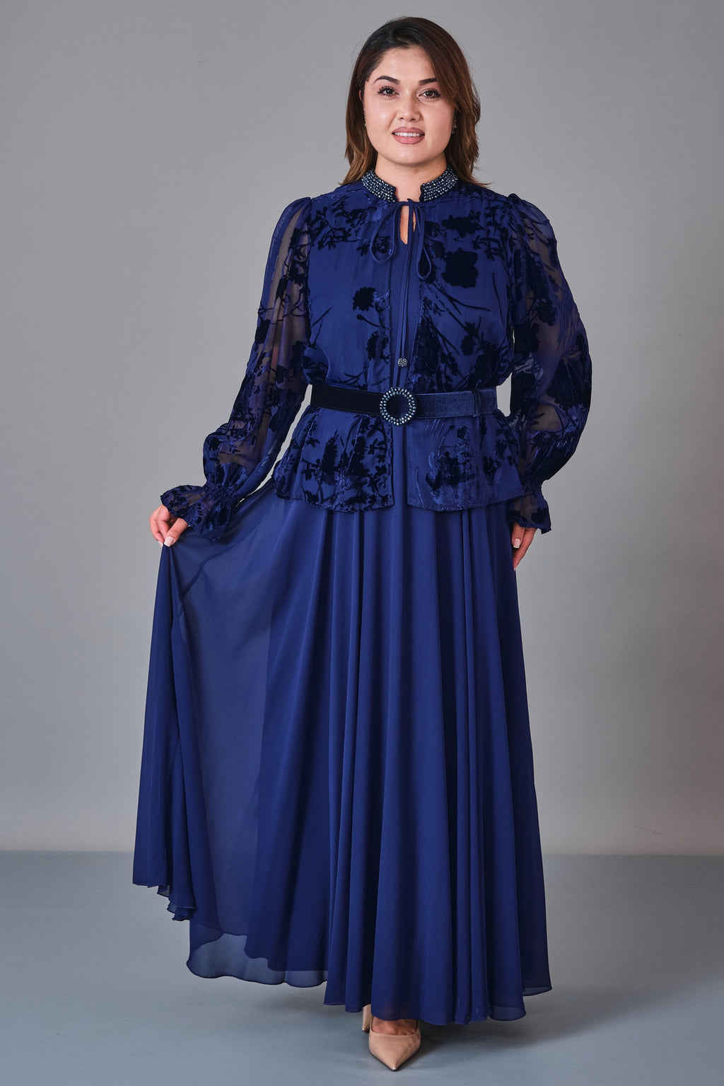Ksas - Plus Size Dress (KSS27K32360) - 8690200246517
