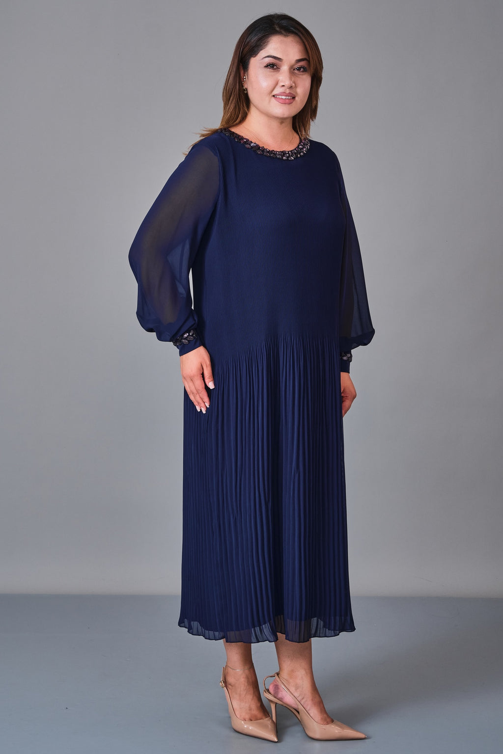 Ksas - Plus Size Dress (KSS27K32421) - 8690200246524