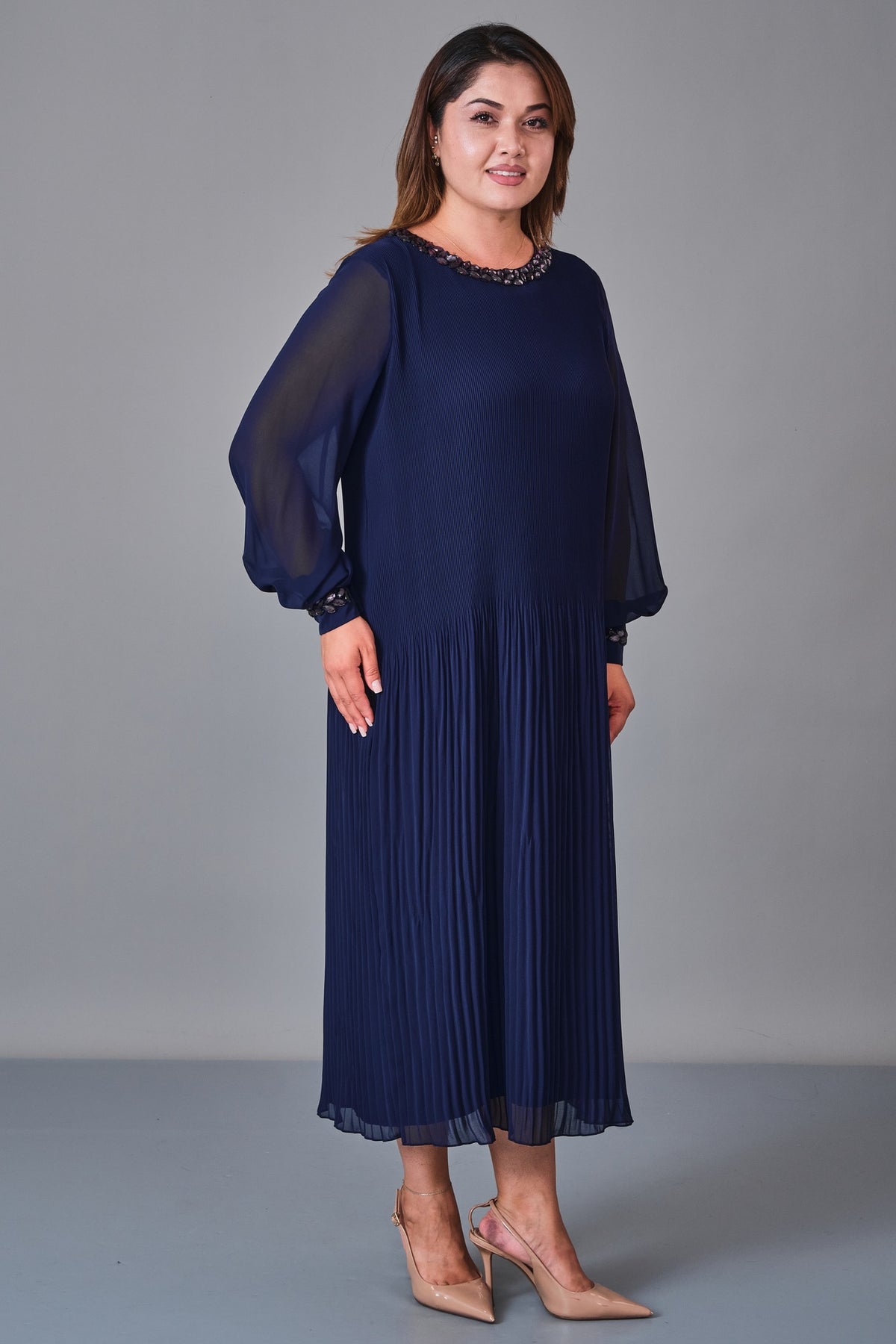 Ksas - Plus Size Dress (KSS27K32421) - 8690200246524