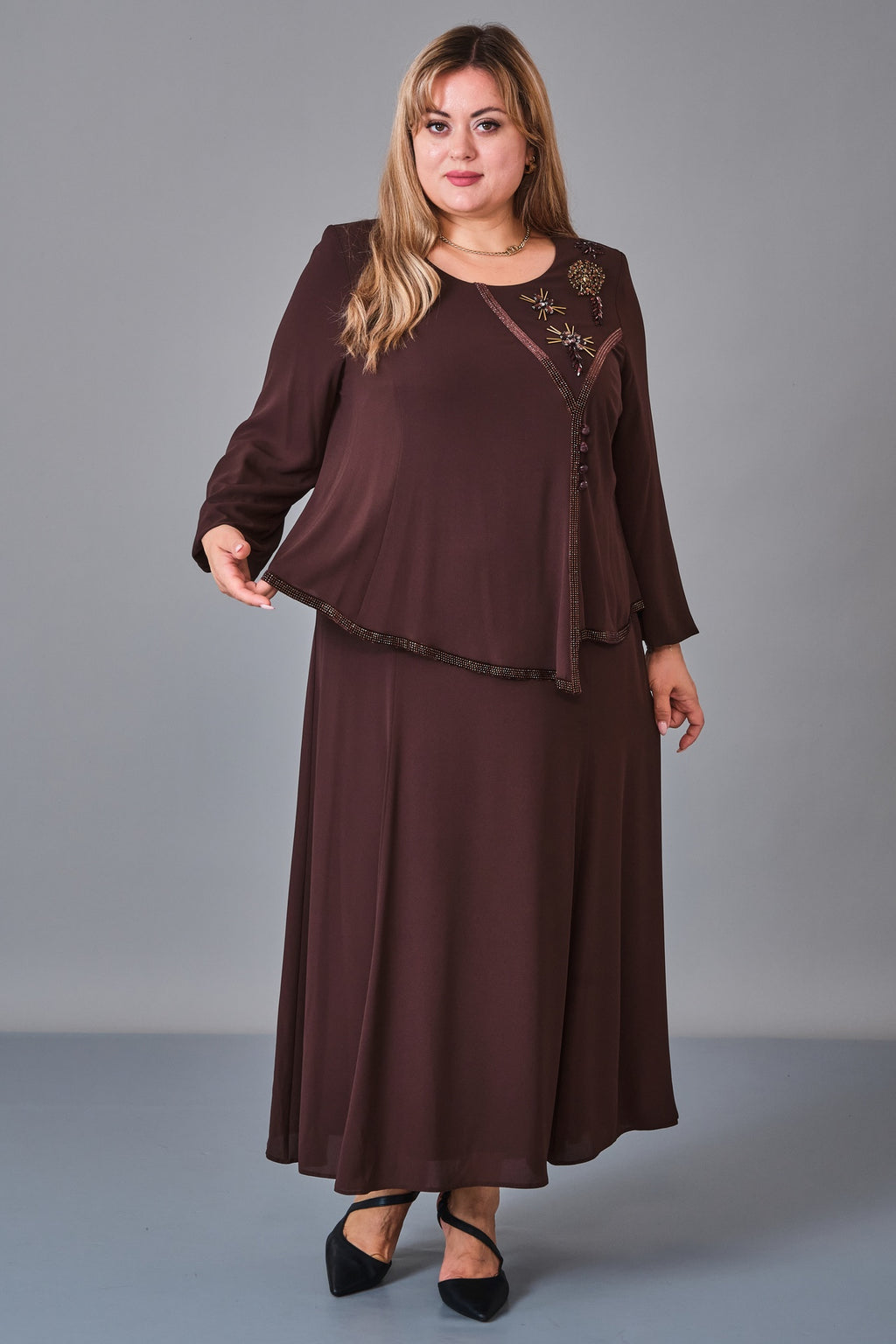 Gumanize - Plus Size Dress (GMZ2027-96-6842) - 8690200246982
