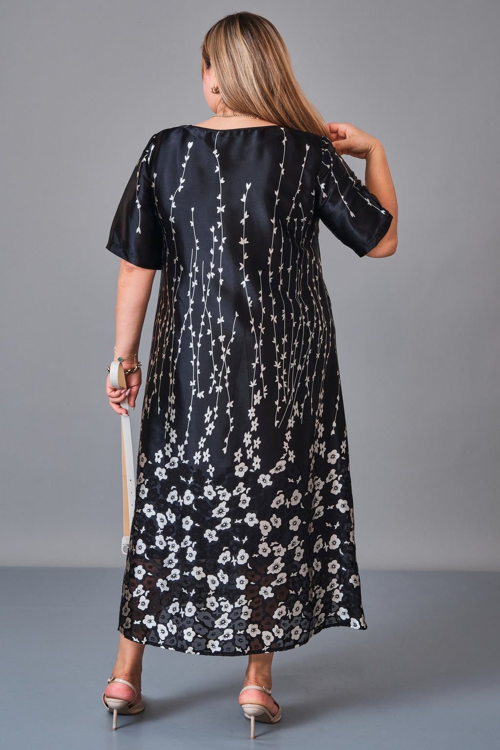 Chiffon Line - Plus Size Dress (CFL27K3515) - 8690200247040