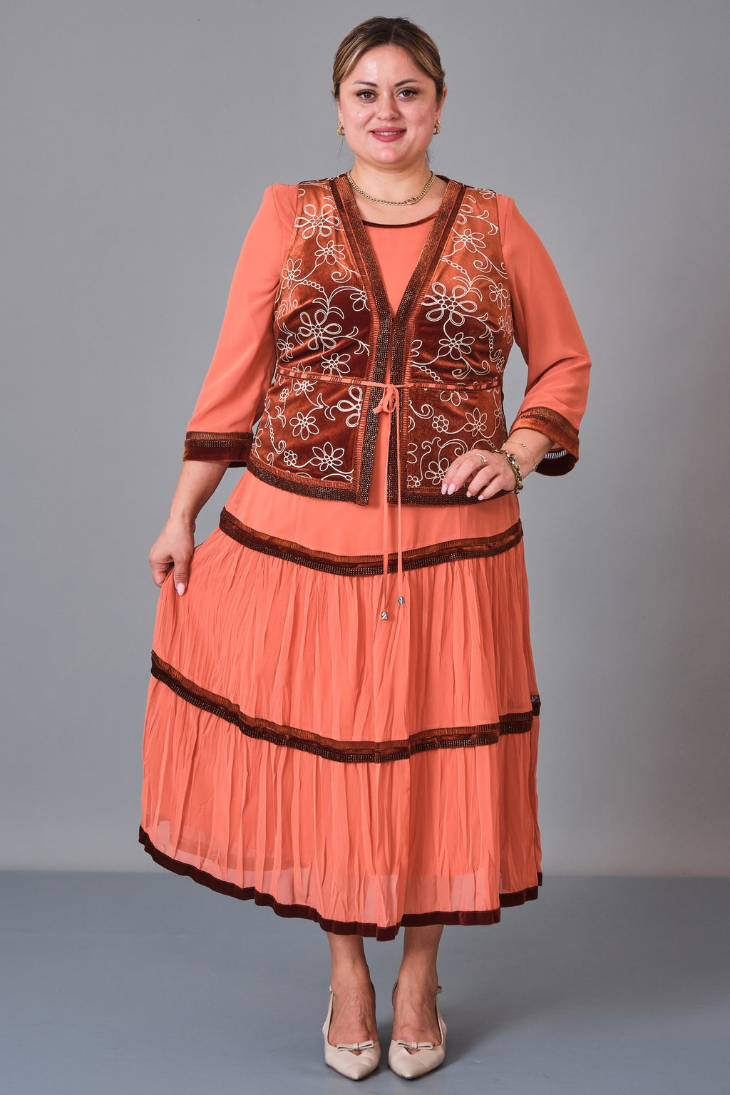 Gumanize - Plus Size Dress (GMZ2025-187-7460) - 8690200247439