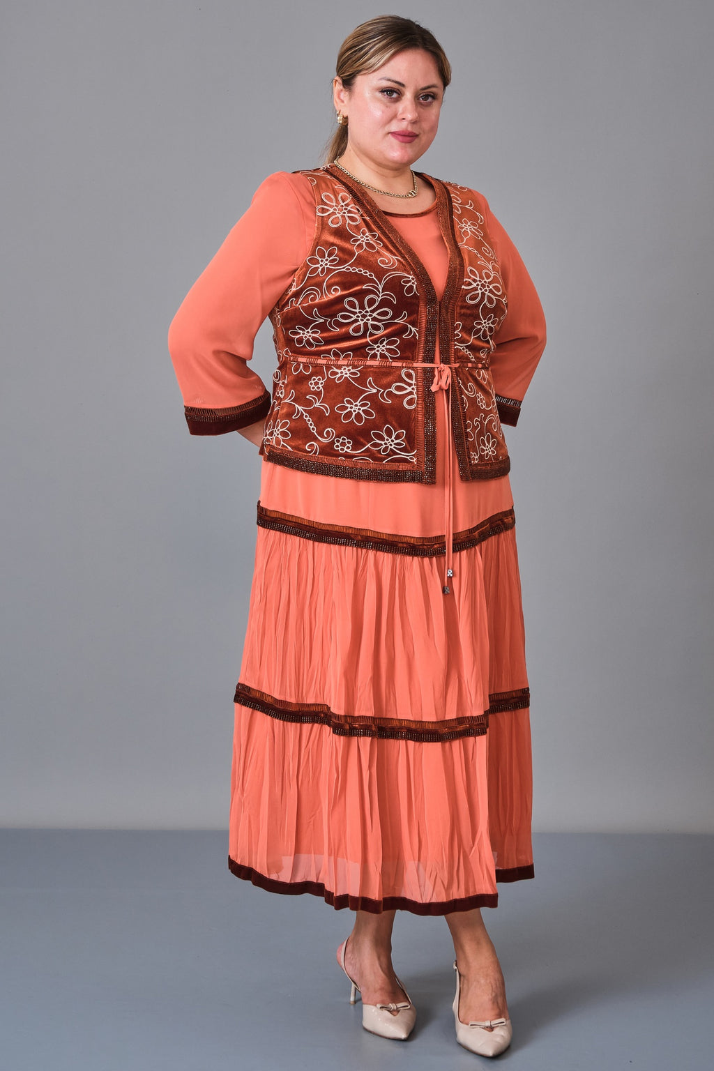 Gumanize - Plus Size Dress (GMZ2025-187-7460) - 8690200247439