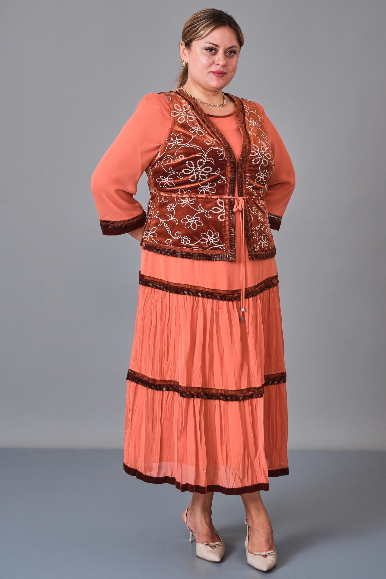 Gumanize - Plus Size Dress (GMZ2025-187-7460) - 8690200247439
