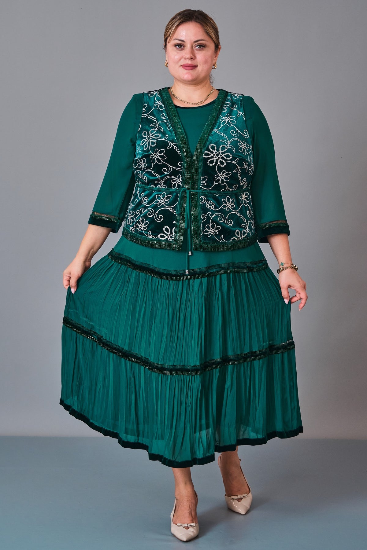 Gumanize - Plus Size Dress (GMZ2025-187-7460) - 8690200247446