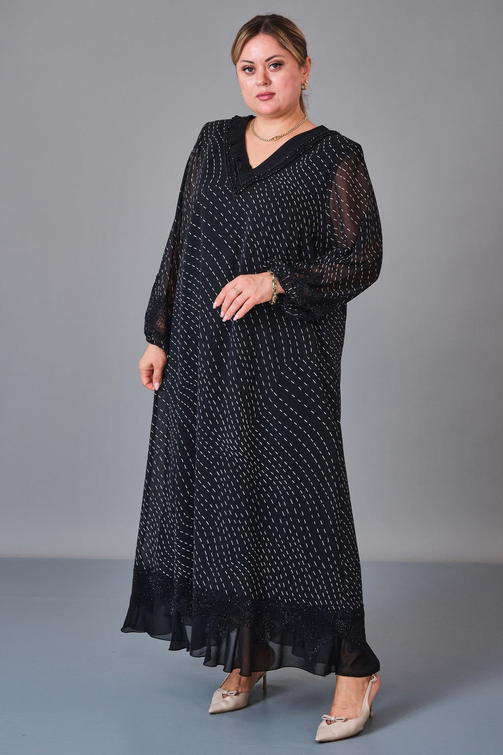 Gumanize - Extended Plus Size Dress (GMZ2027-12-8511) - 8690200247507
