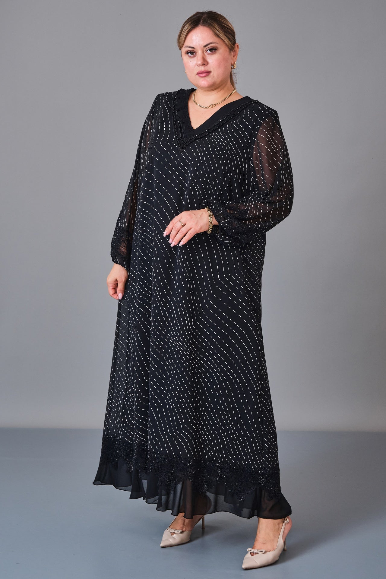 Gumanize - Extended Plus Size Dress (GMZ2027-12-8511) - 8690200247507