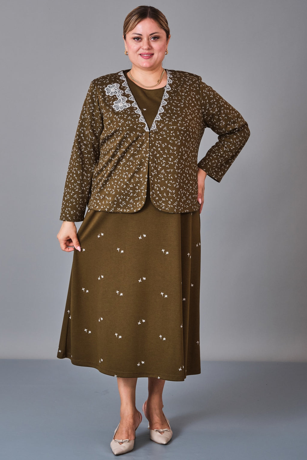 Gumanize - Plus Size Dress (GMZ2027-130-8497) - 8690200247514
