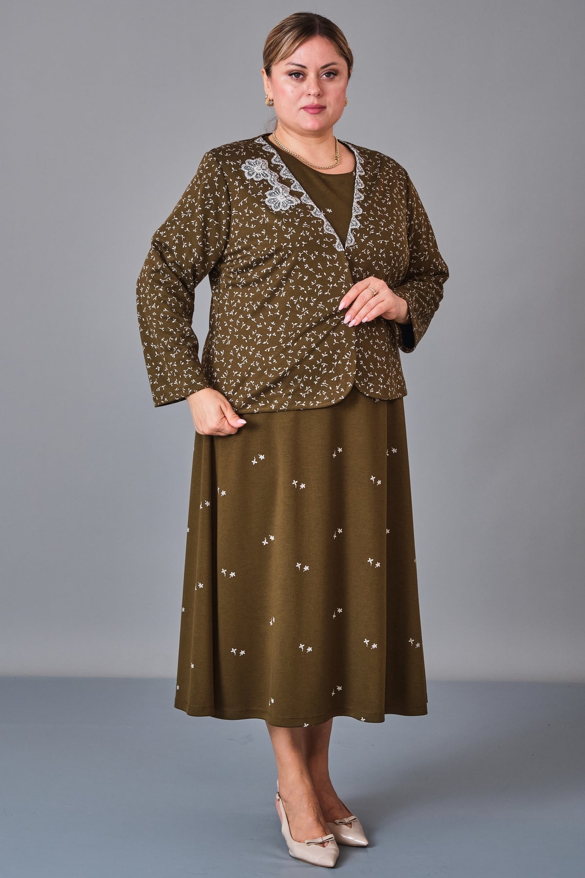Gumanize - Plus Size Dress (GMZ2027-130-8497) - 8690200247514