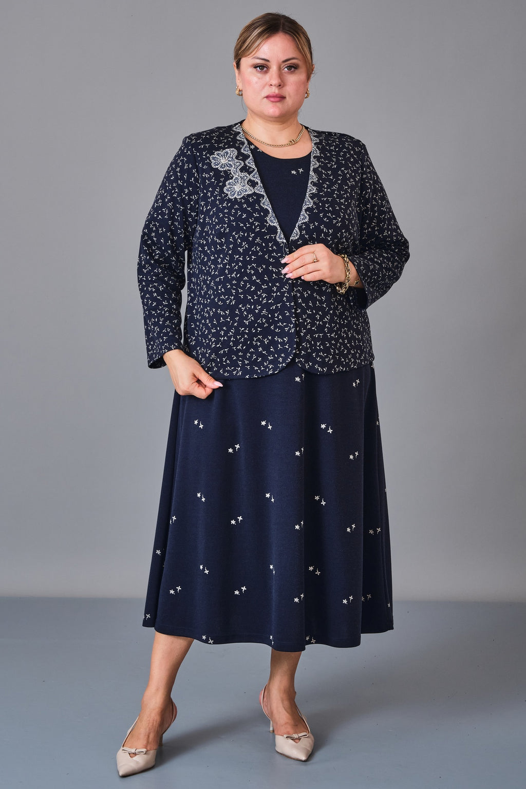 Gumanize - Plus Size Dress (GMZ2027-130-8497) - 8690200247521