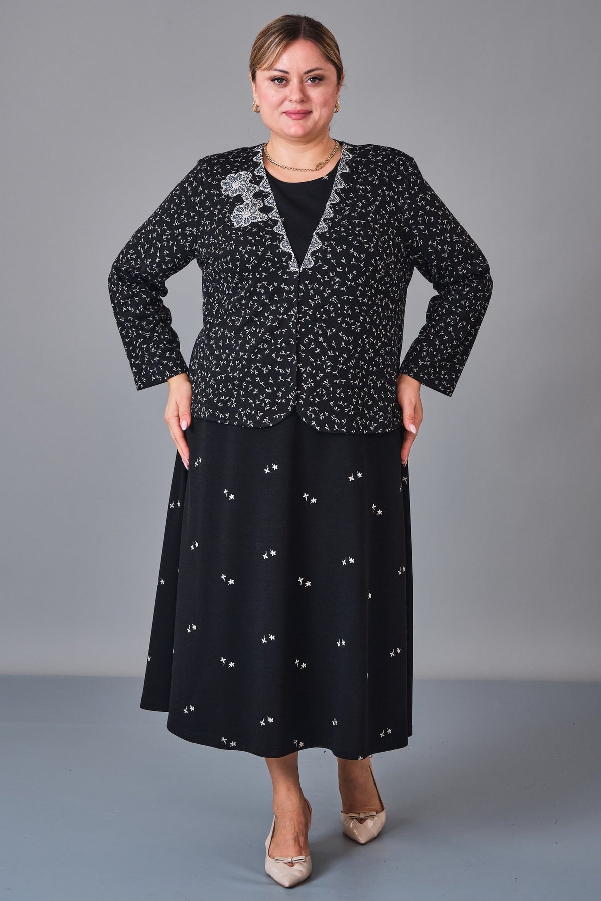Gumanize - Plus Size Dress (GMZ2027-130-8497) - 8690200247538