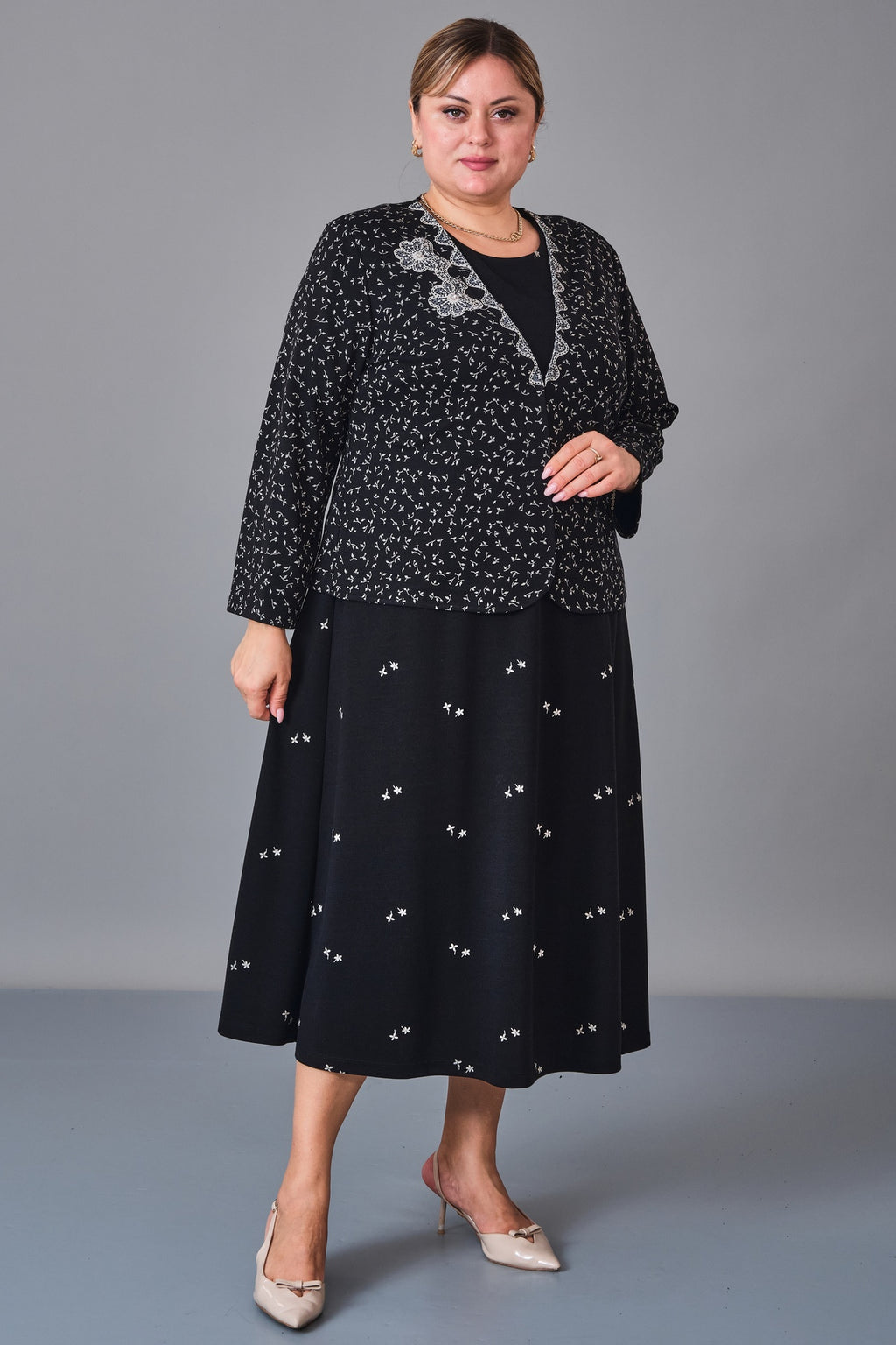 Gumanize - Plus Size Dress (GMZ2027-130-8497) - 8690200247538