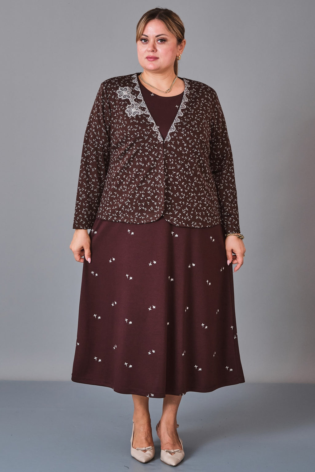 Gumanize - Plus Size Dress (GMZ2027-130-8497) - 8690200247545
